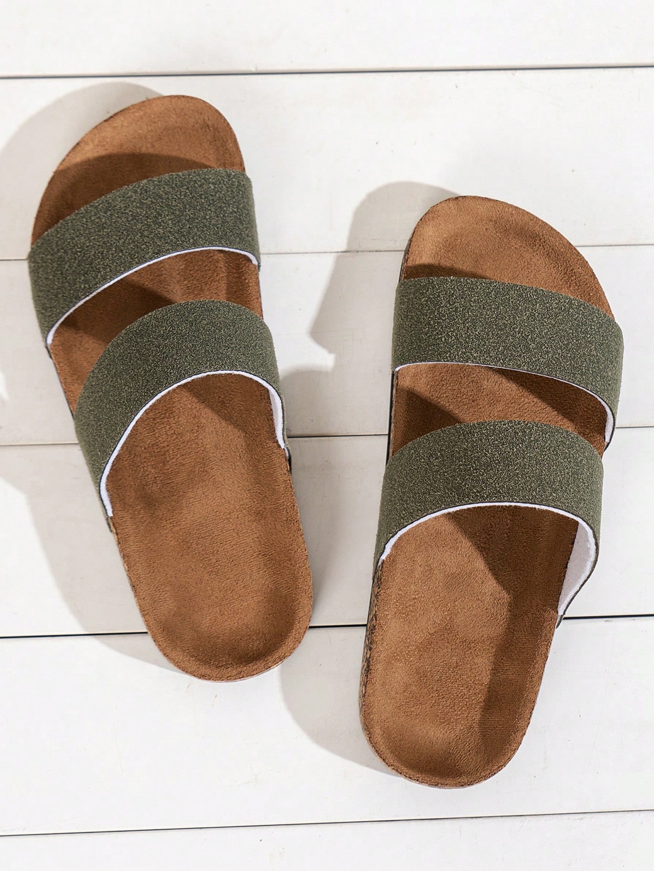 In Olive Green Women Sandals