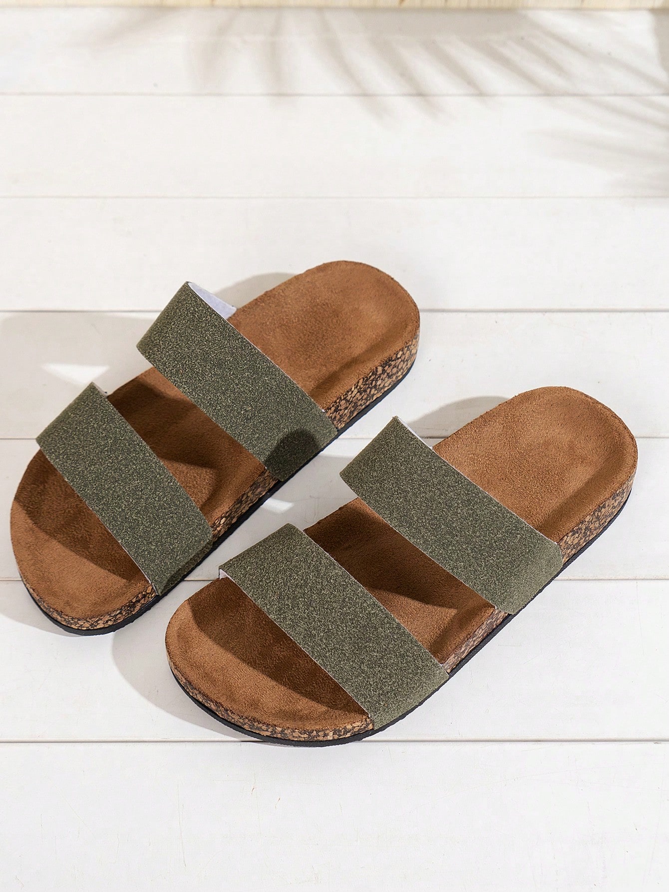 In Olive Green Women Sandals