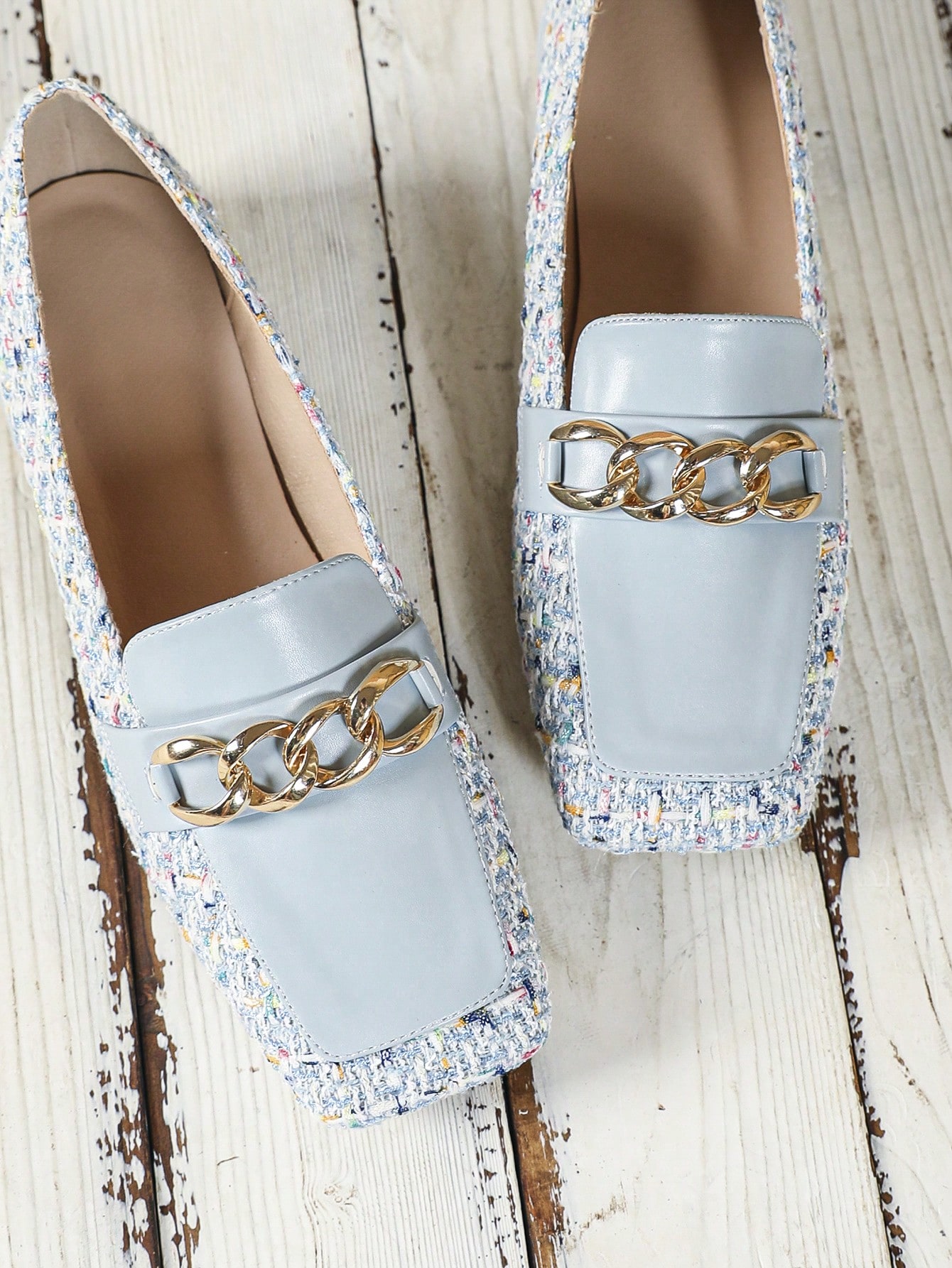 In Baby Blue Women Flats