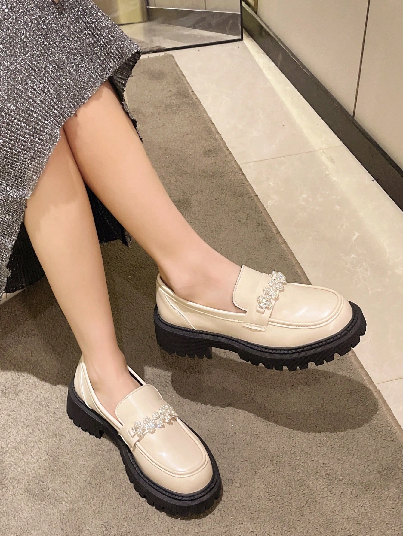 In Beige Women Wedges & Flatform