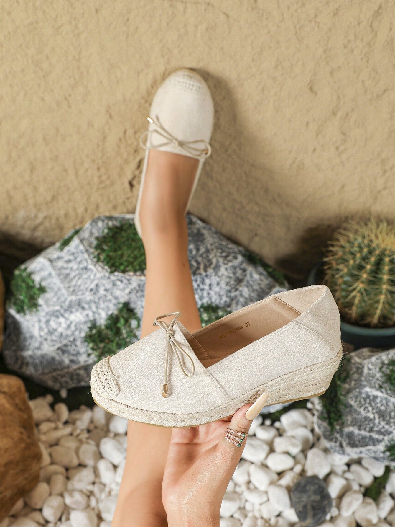 In Beige Women Wedges & Flatform