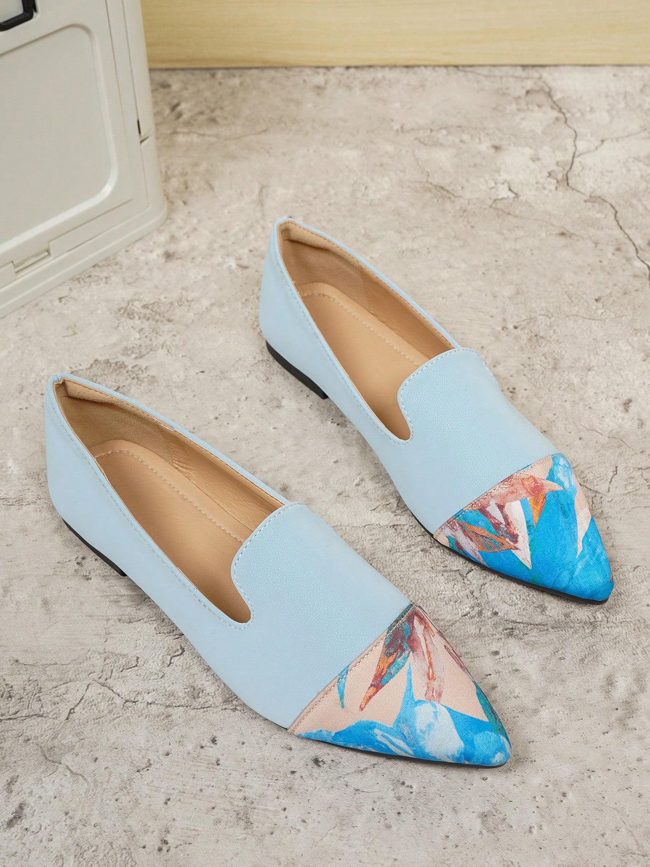 In Baby Blue Women Flats