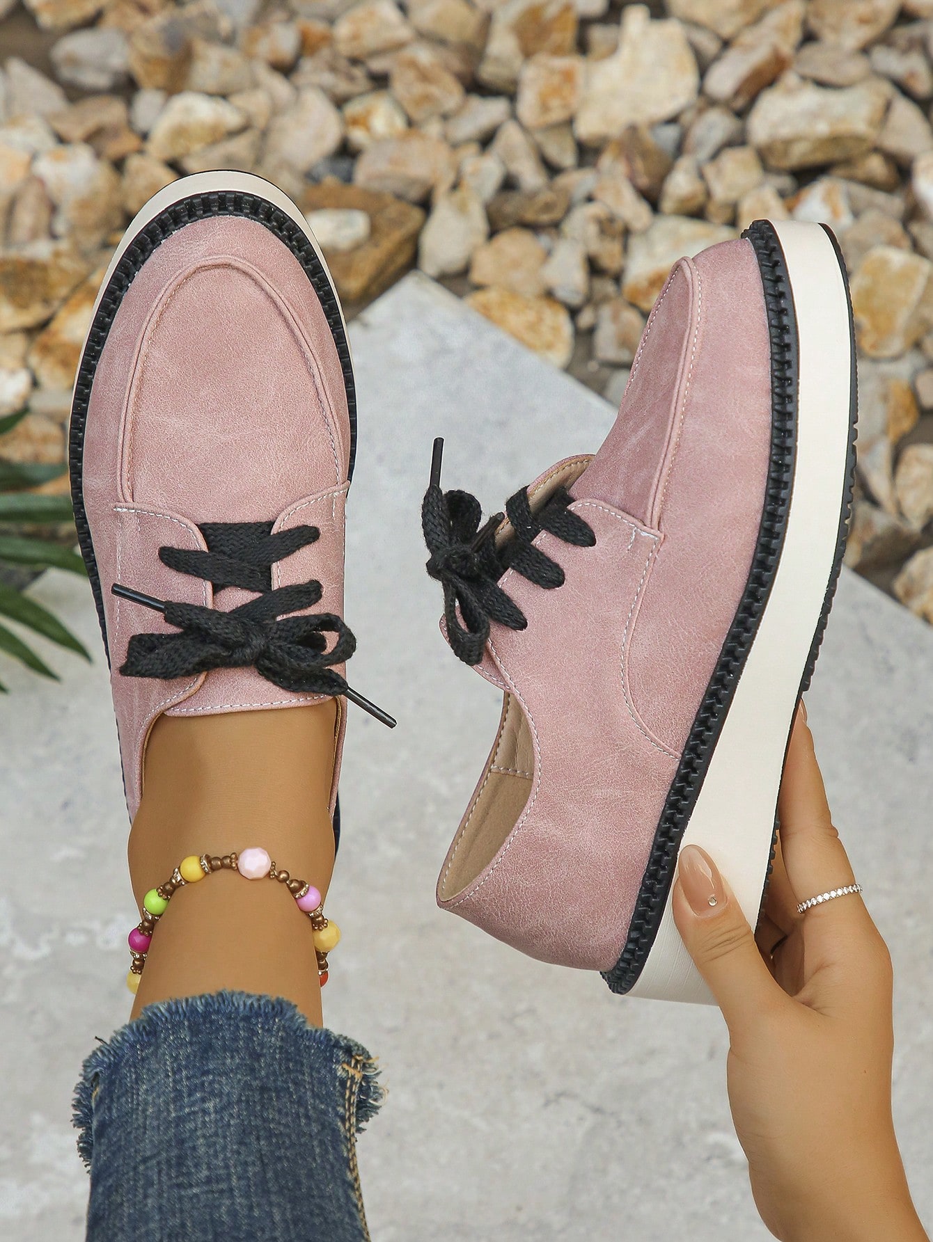 In Pink Women Wedges & Flatform