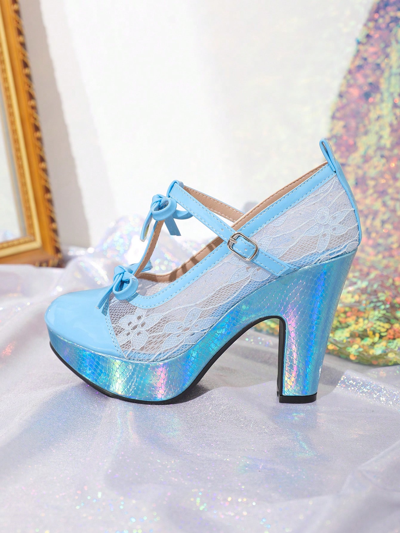 In Baby Blue Women Pumps