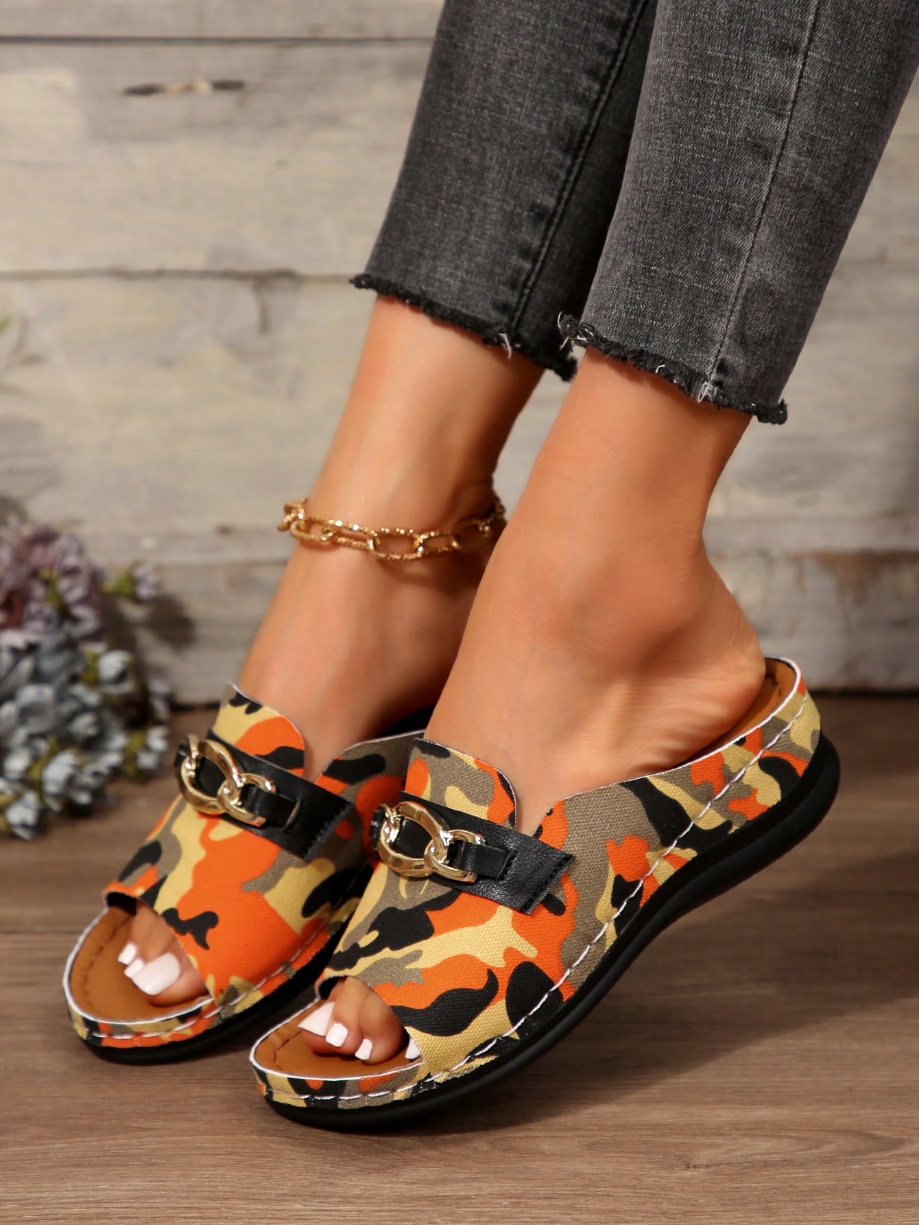 In Orange Women Platforms & Wedge Sandals