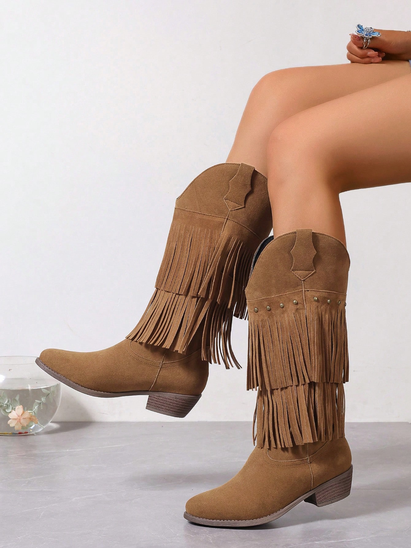 In Camel Women Fashion Boots