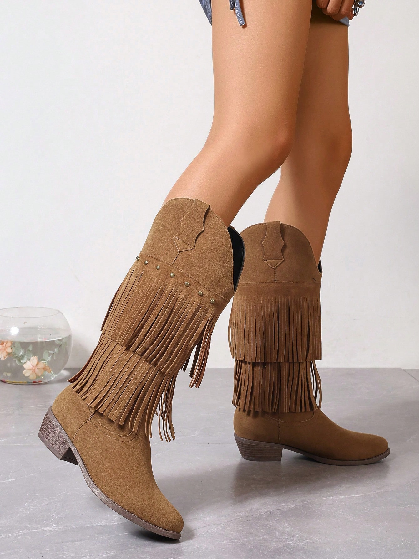 In Camel Women Fashion Boots