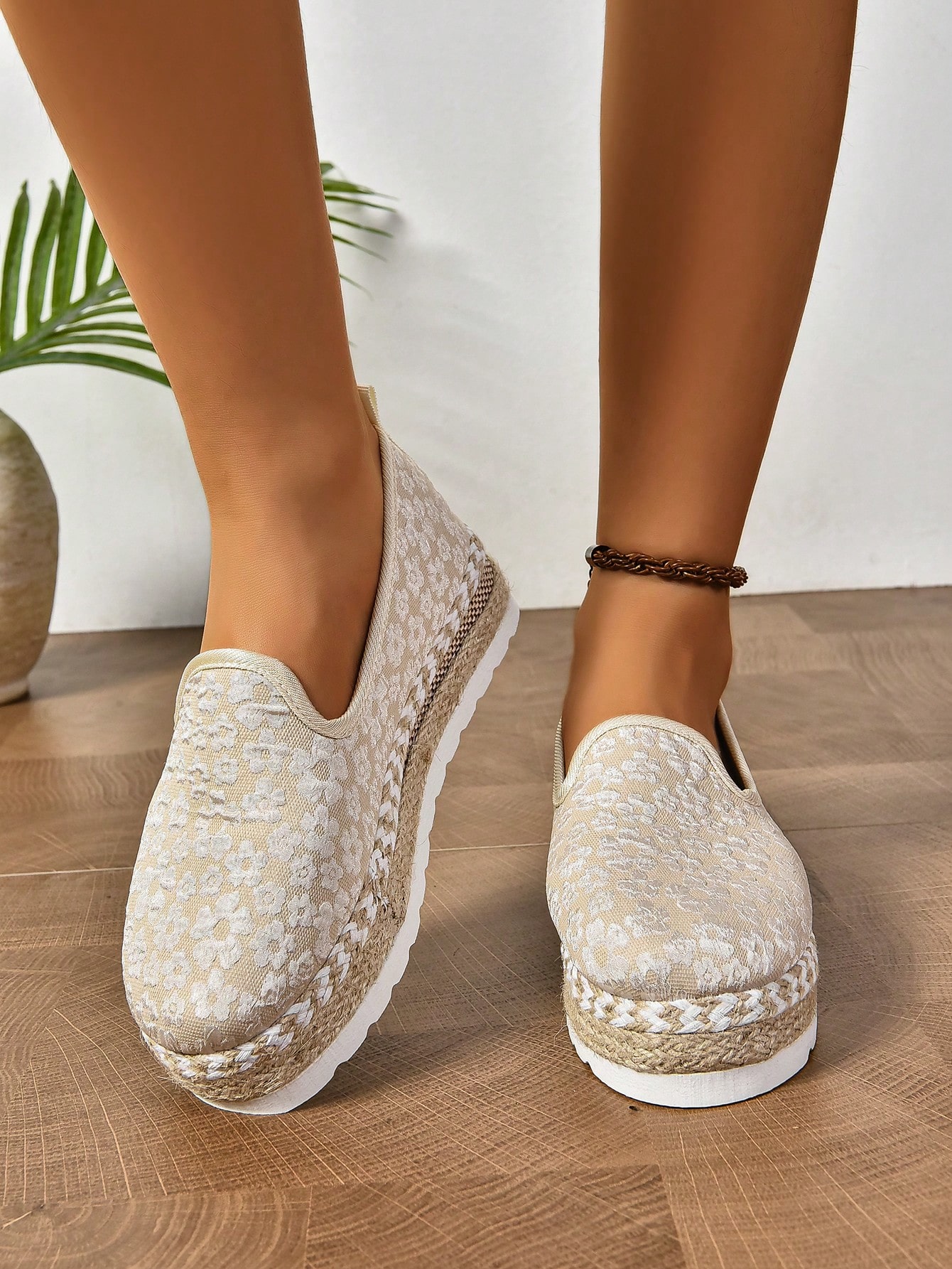 In Beige Women Wedges & Flatform