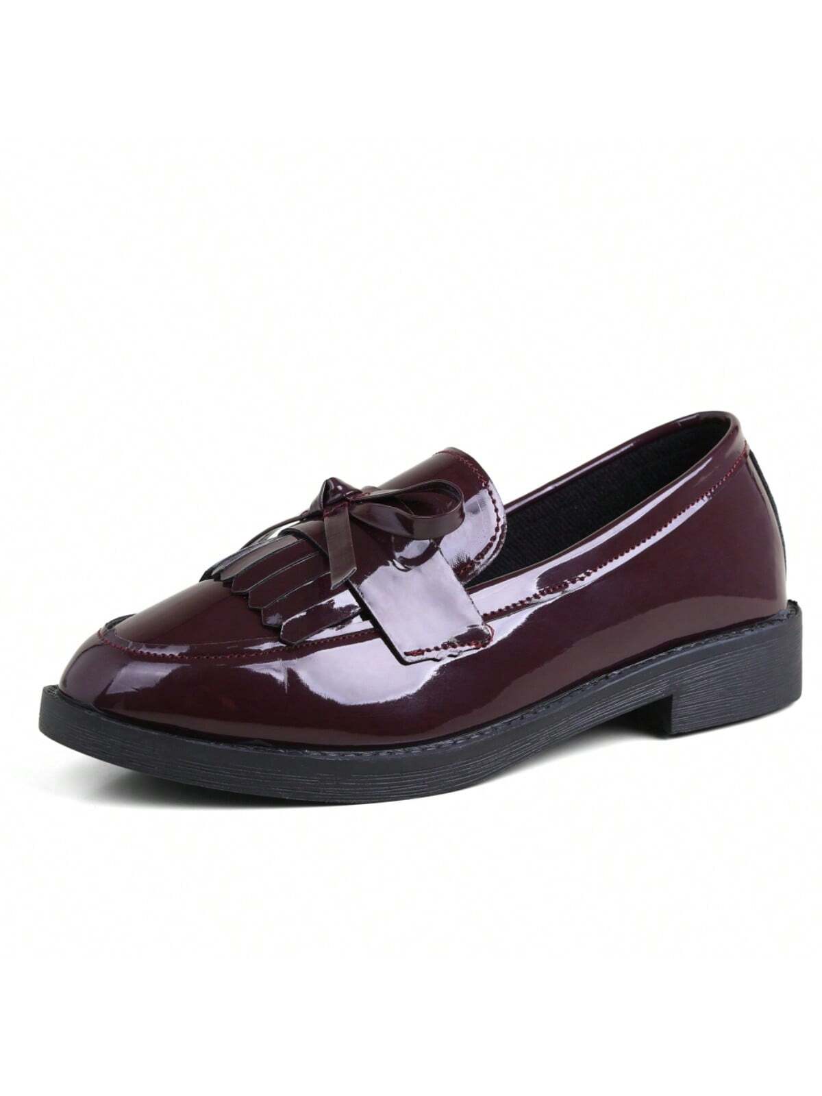 In Burgundy Women Flats