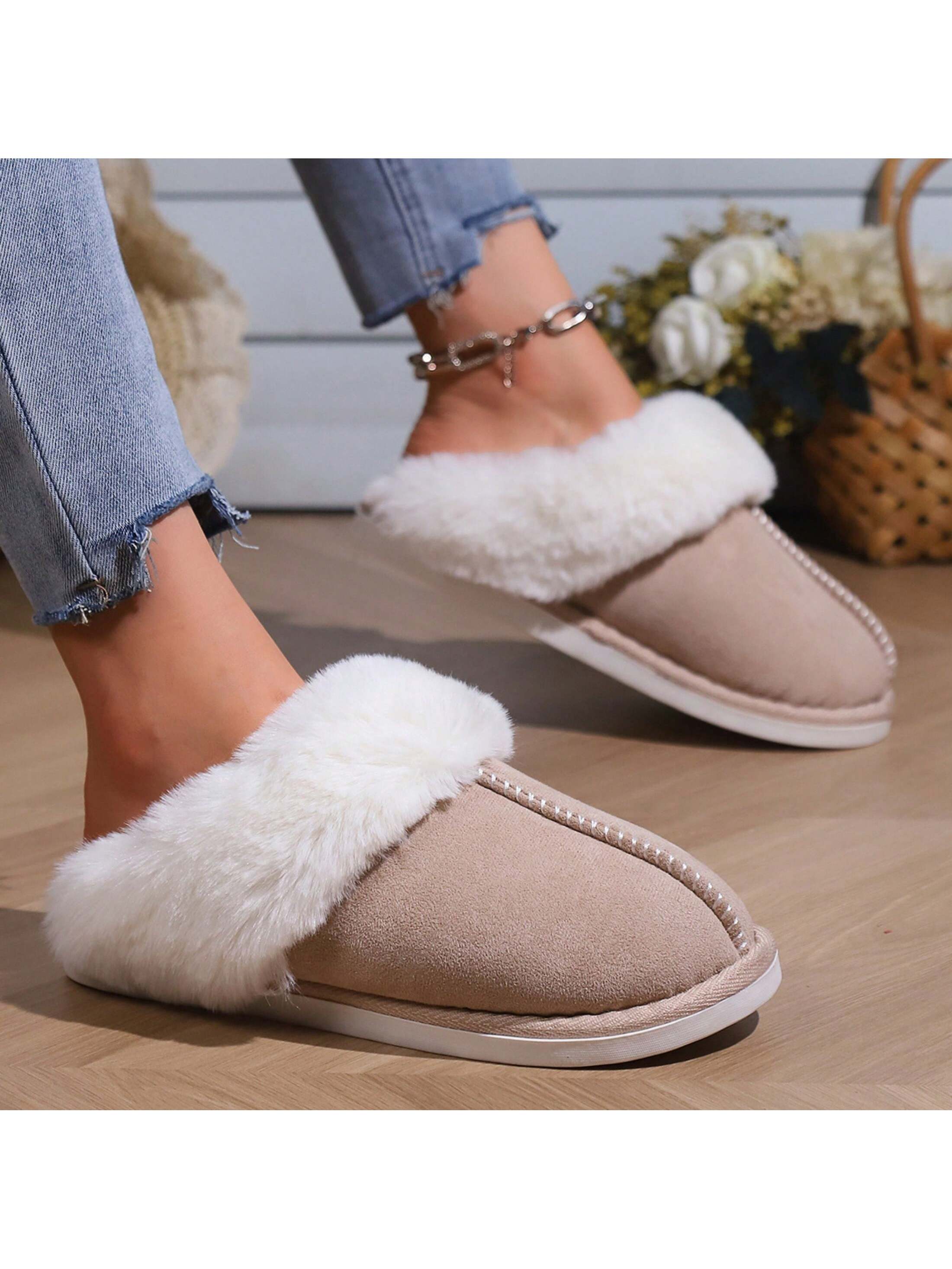 In Khaki Women Home Slippers