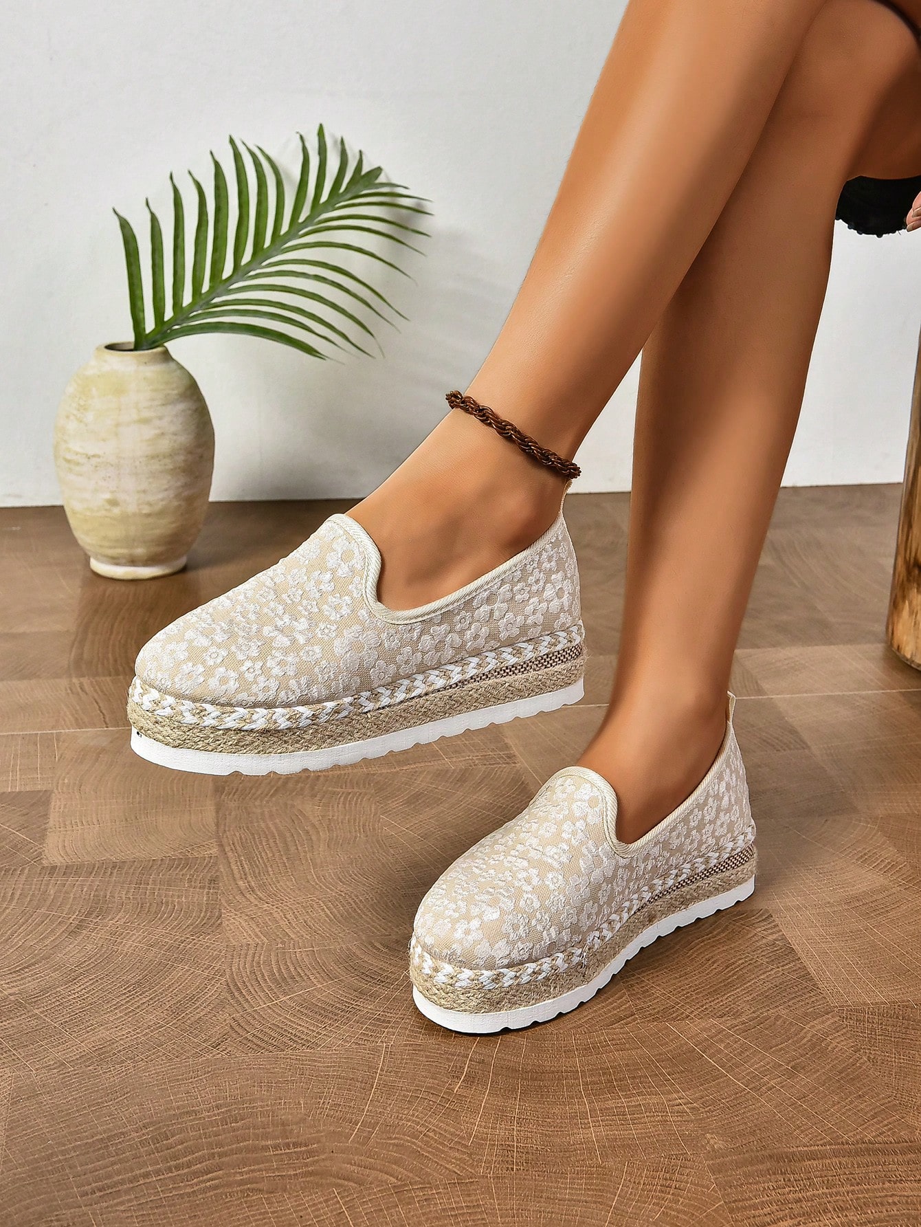 In Beige Women Wedges & Flatform