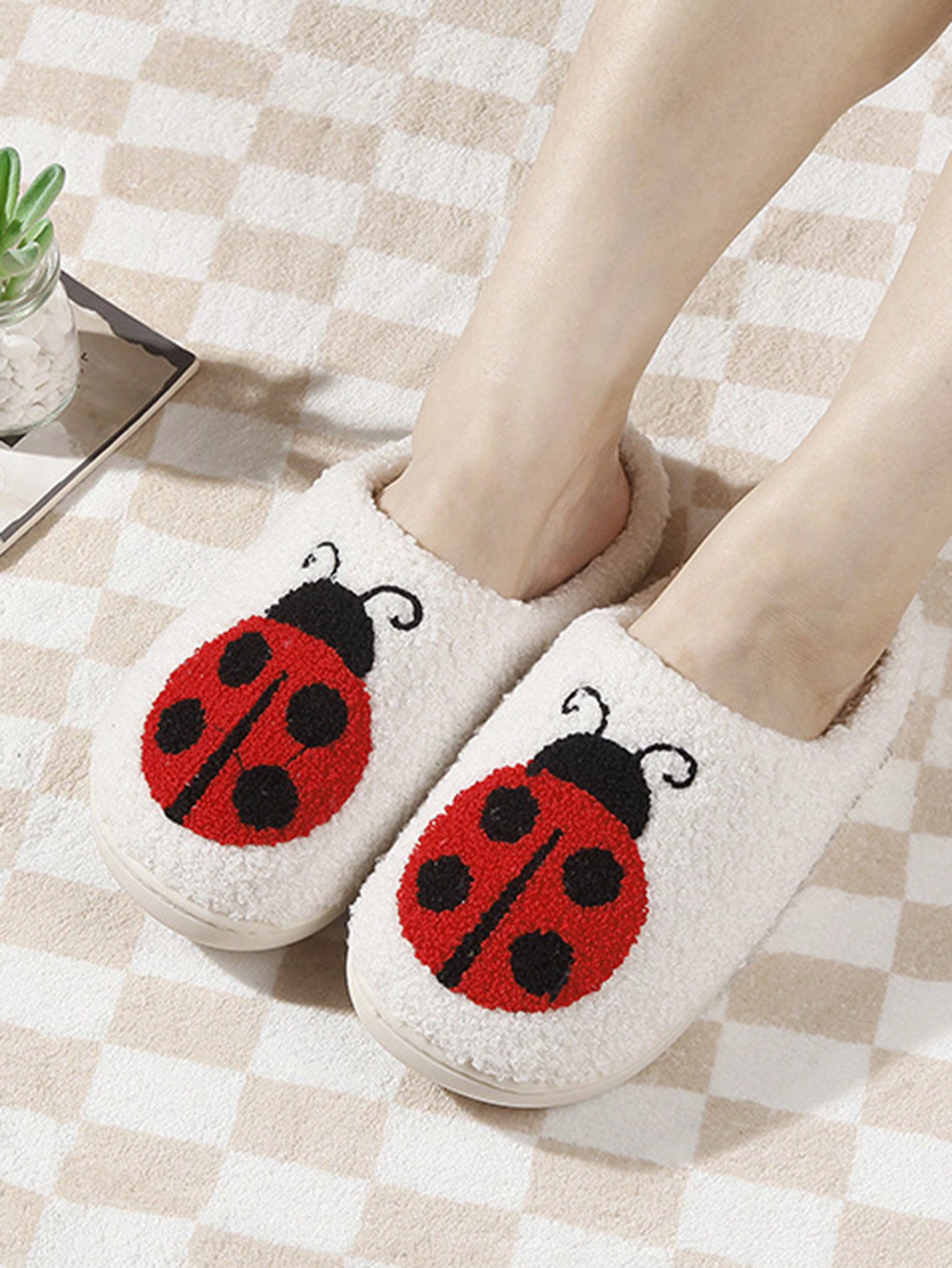 In Red Women Home Slippers