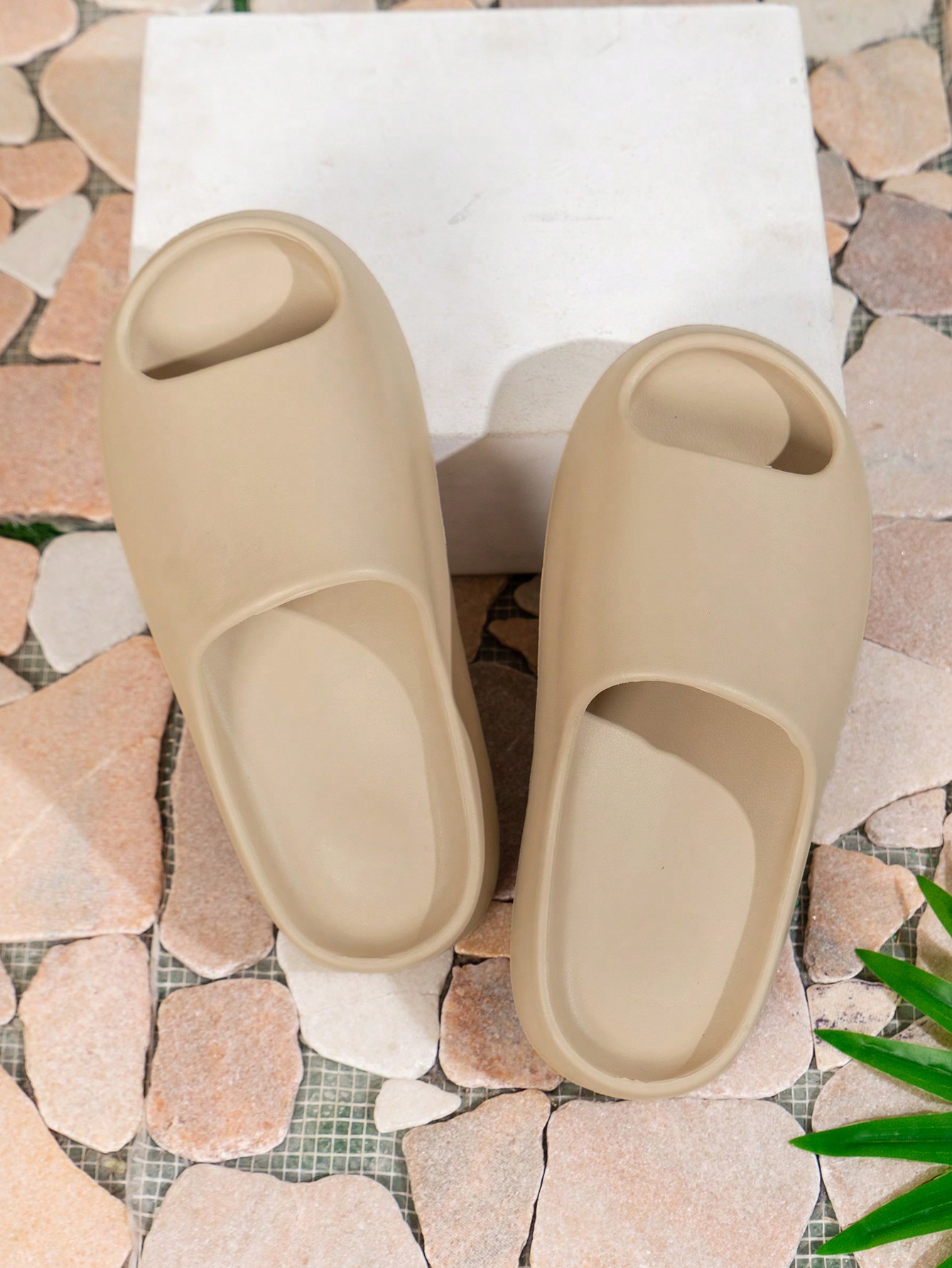 In Khaki Women Slides