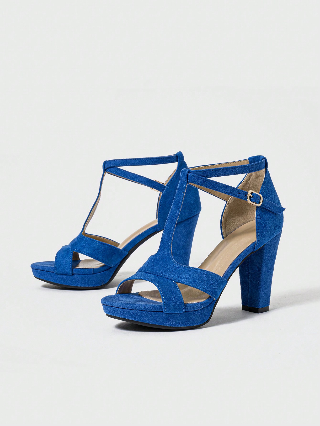 In Blue Women Heeled Sandals