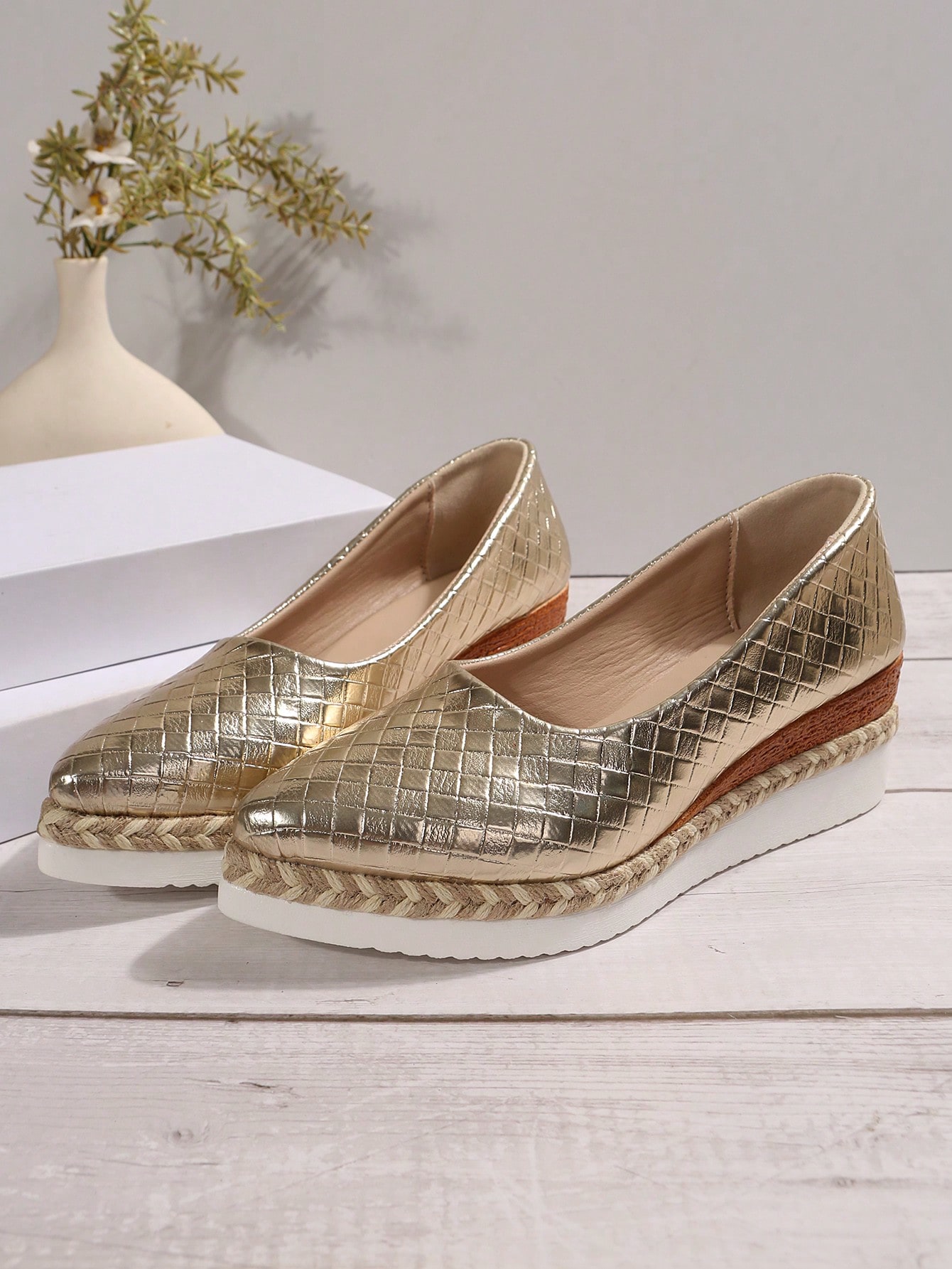 In Gold Women Wedges & Flatform