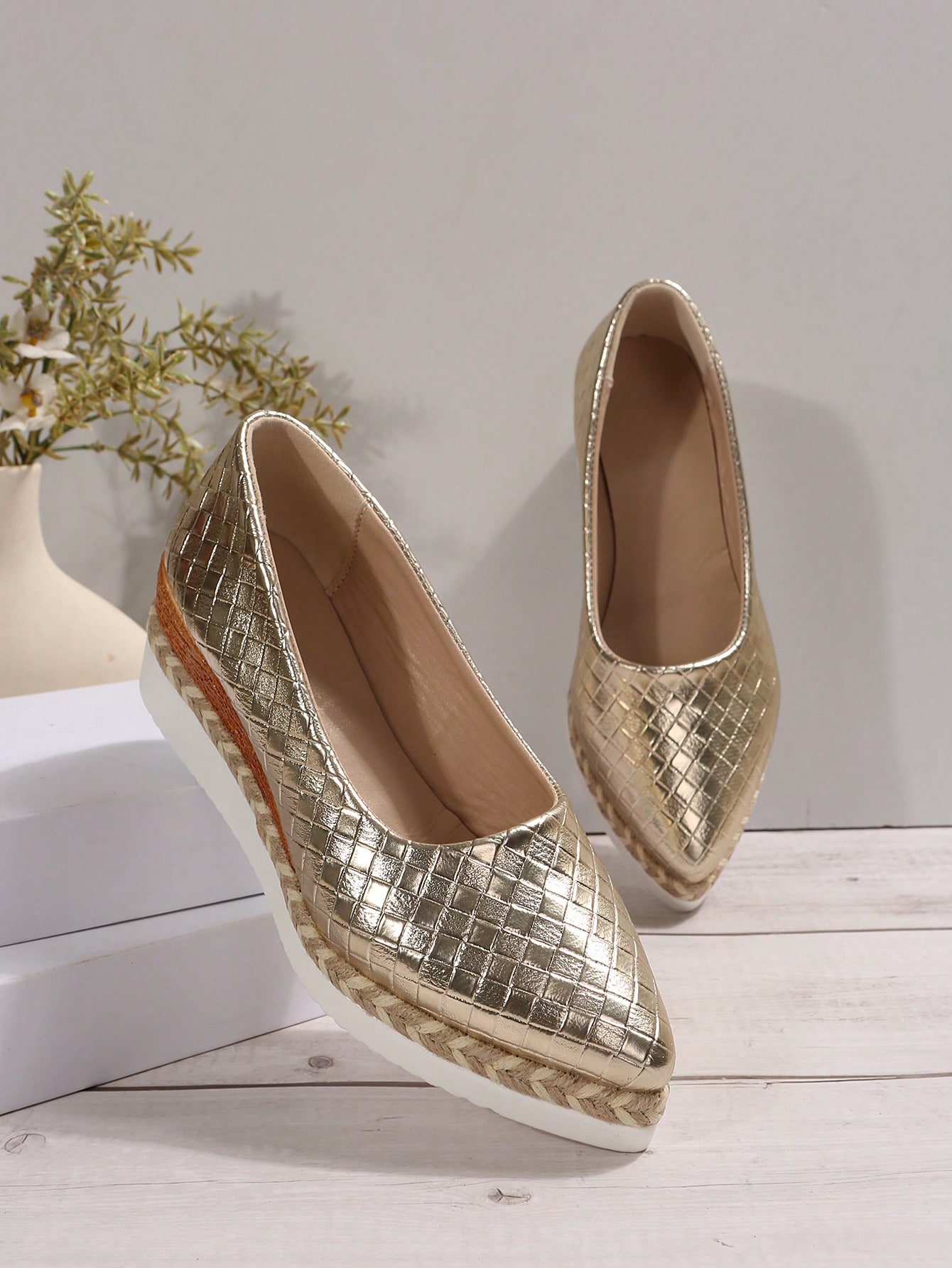 In Gold Women Wedges & Flatform