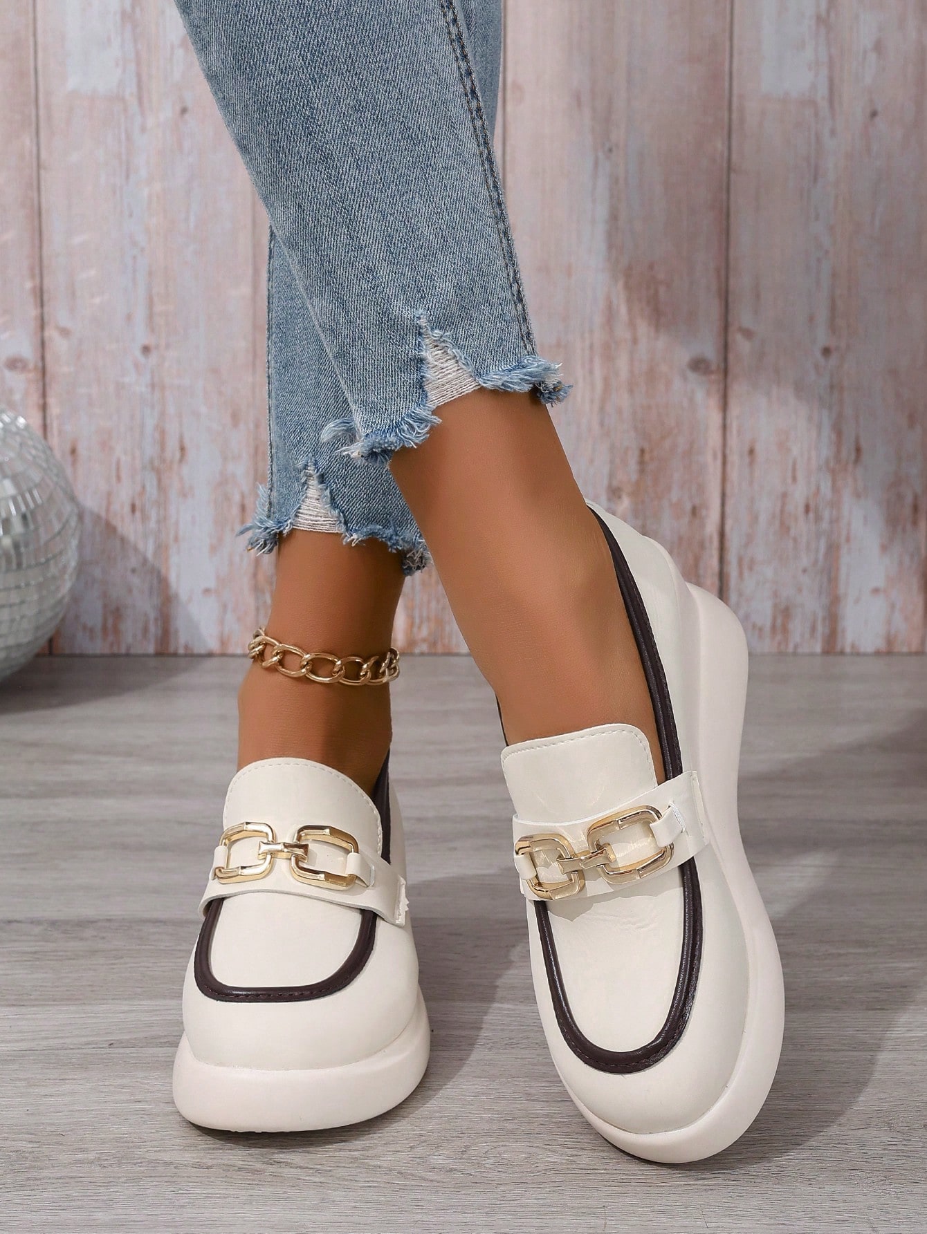 In Beige Women Wedges & Flatform