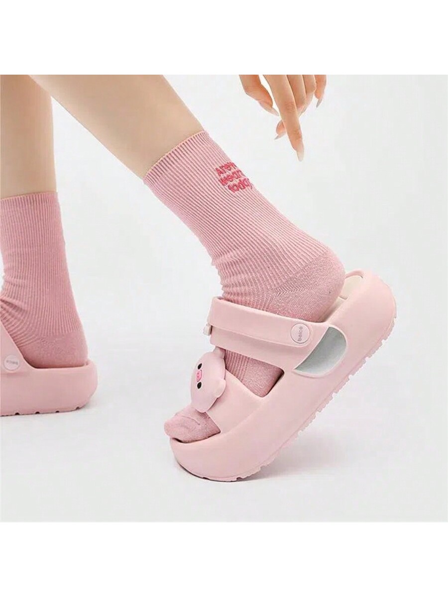 In Baby Pink Women Flat Sandals