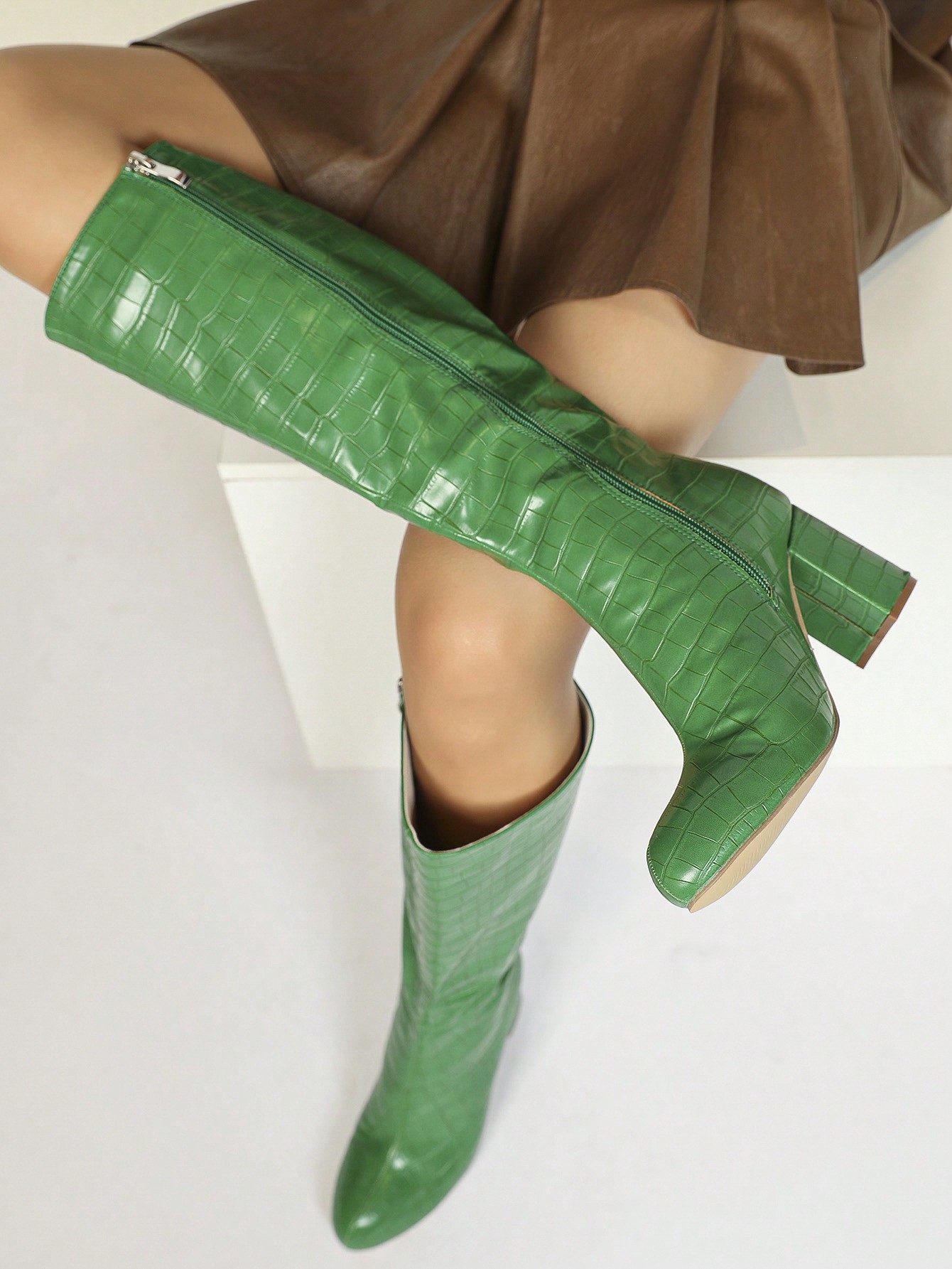 In Green Women Fashion Boots