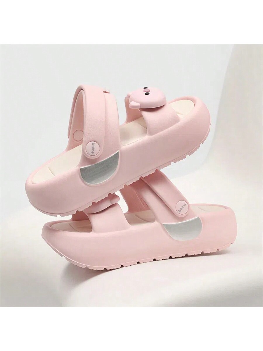 In Baby Pink Women Flat Sandals