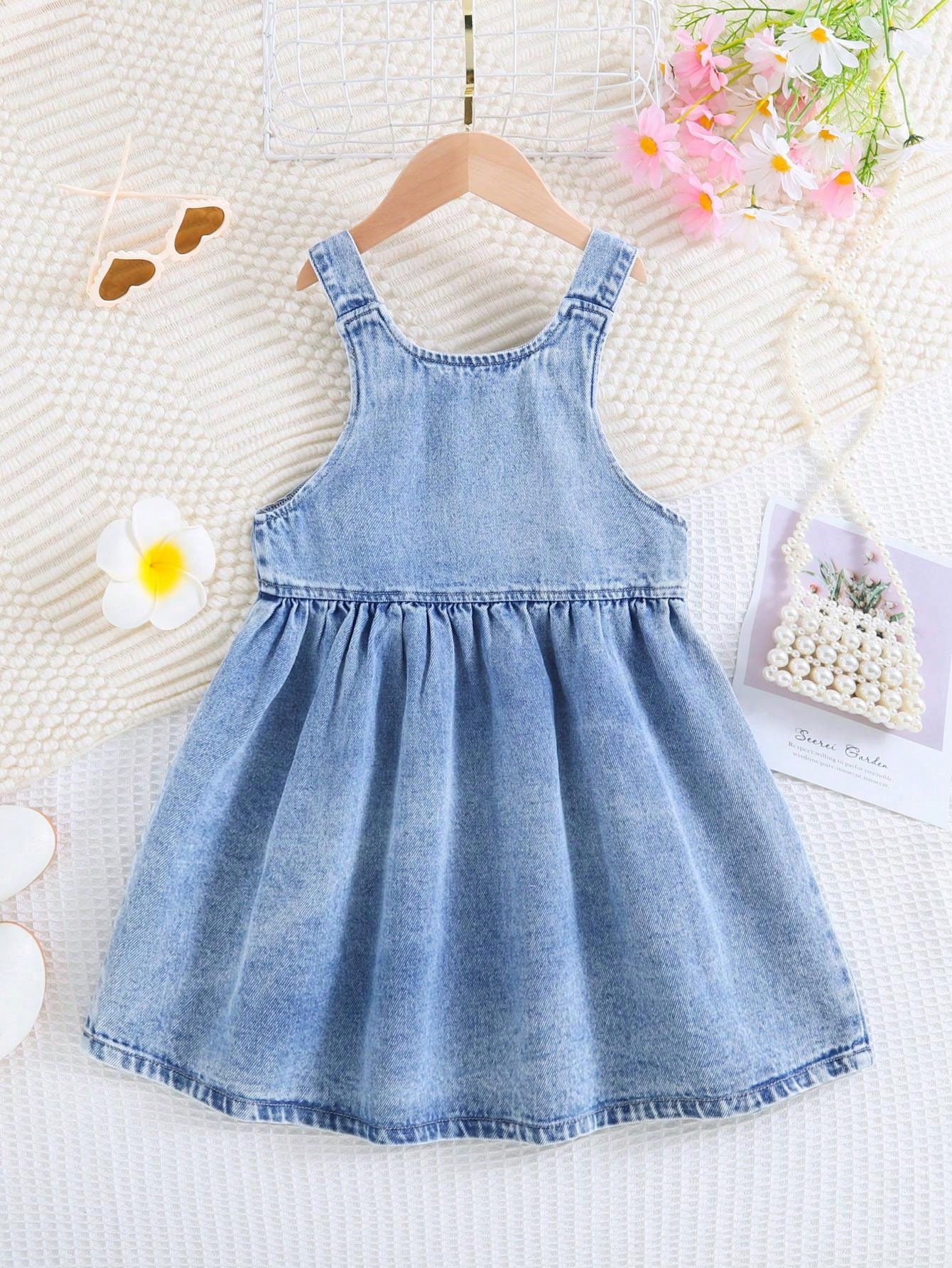 Young Girls Denim Dresses