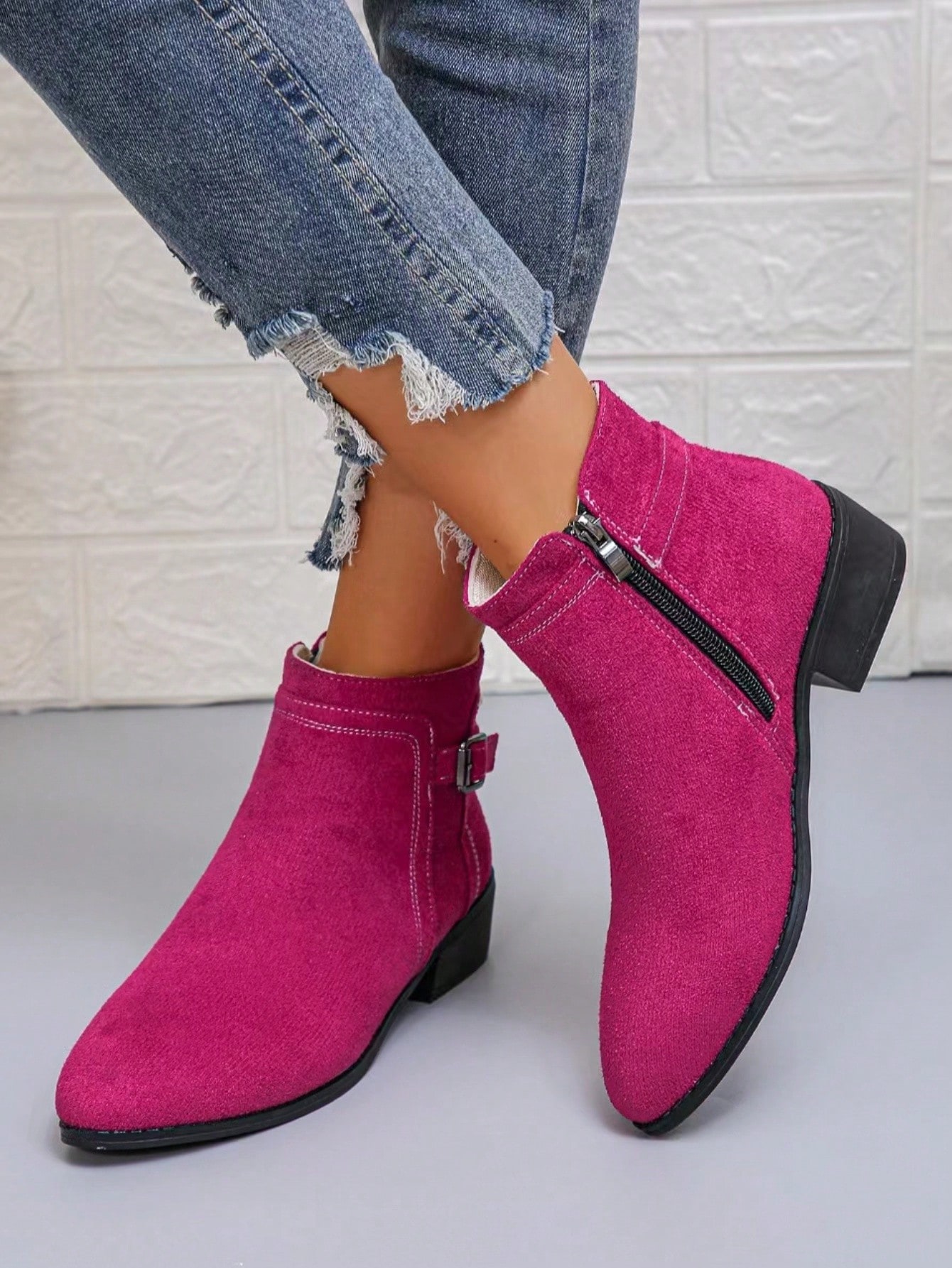 In Hot Pink Women Ankle Boots & Booties