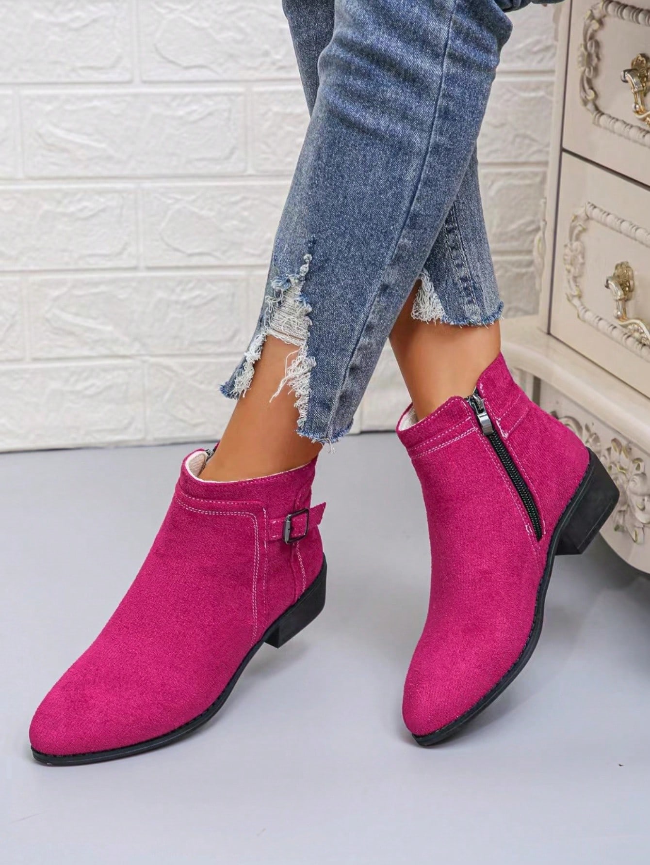 In Hot Pink Women Ankle Boots & Booties