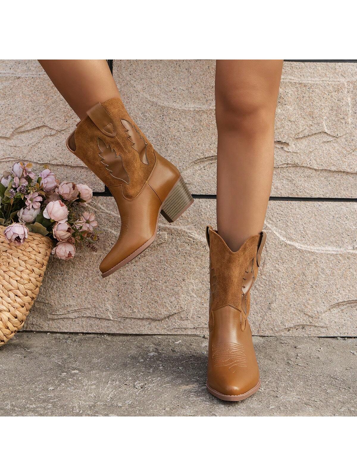 In Brown Women Mid-Calf Boots