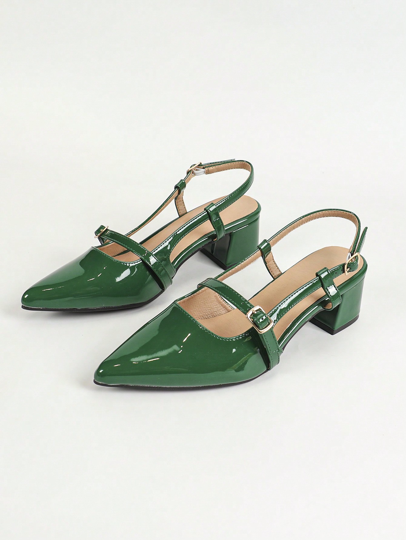 In Dark Green Women Shoes