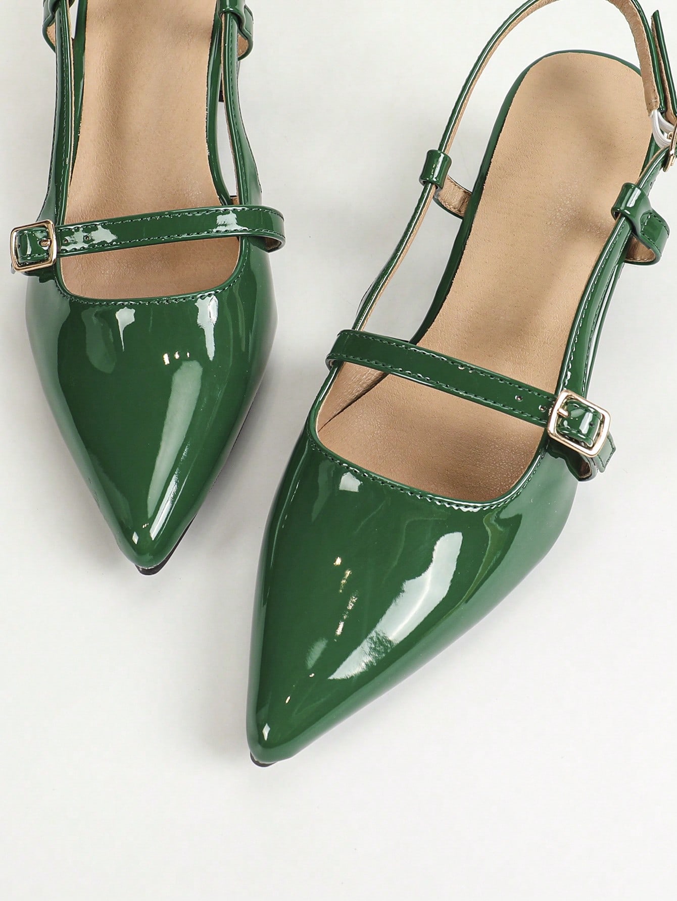 In Dark Green Women Shoes