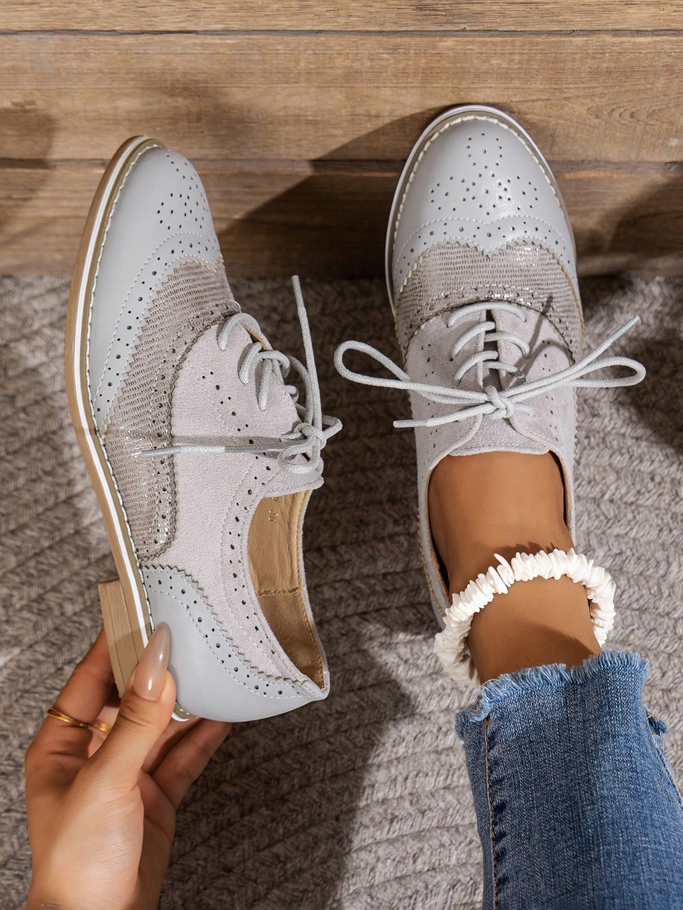 In Light Grey Women Shoes