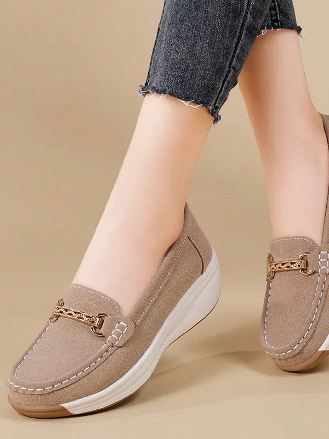 In Khaki Women Wedges & Flatform