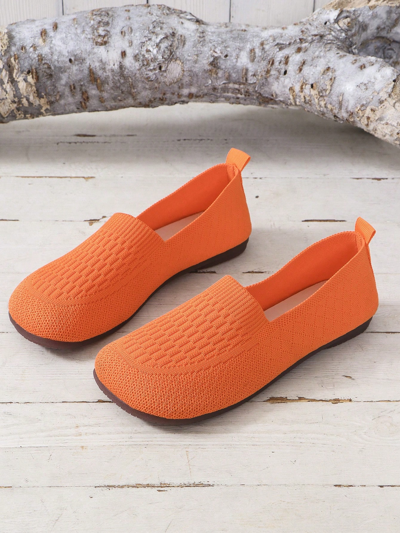 In Orange Women Flats