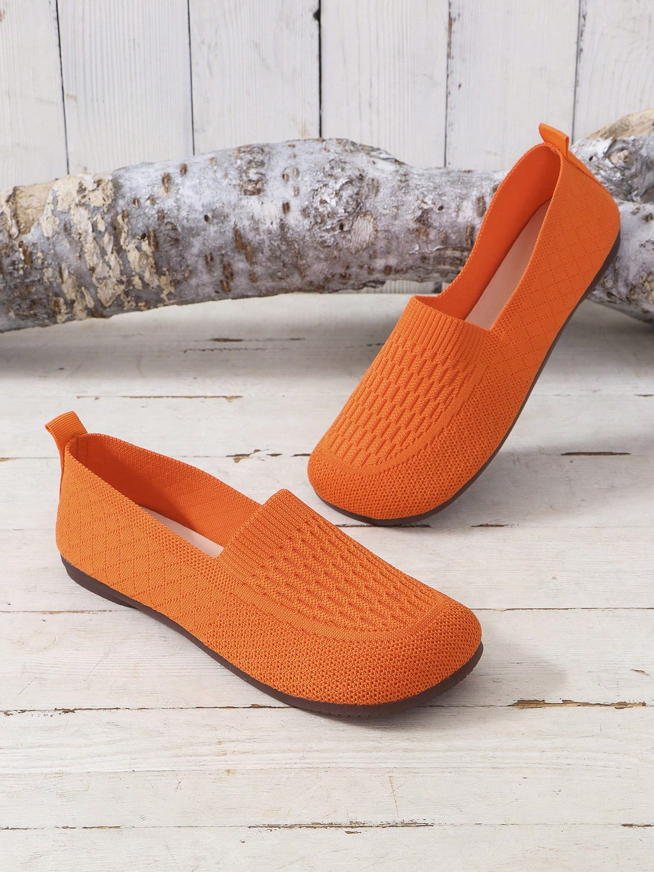 In Orange Women Flats