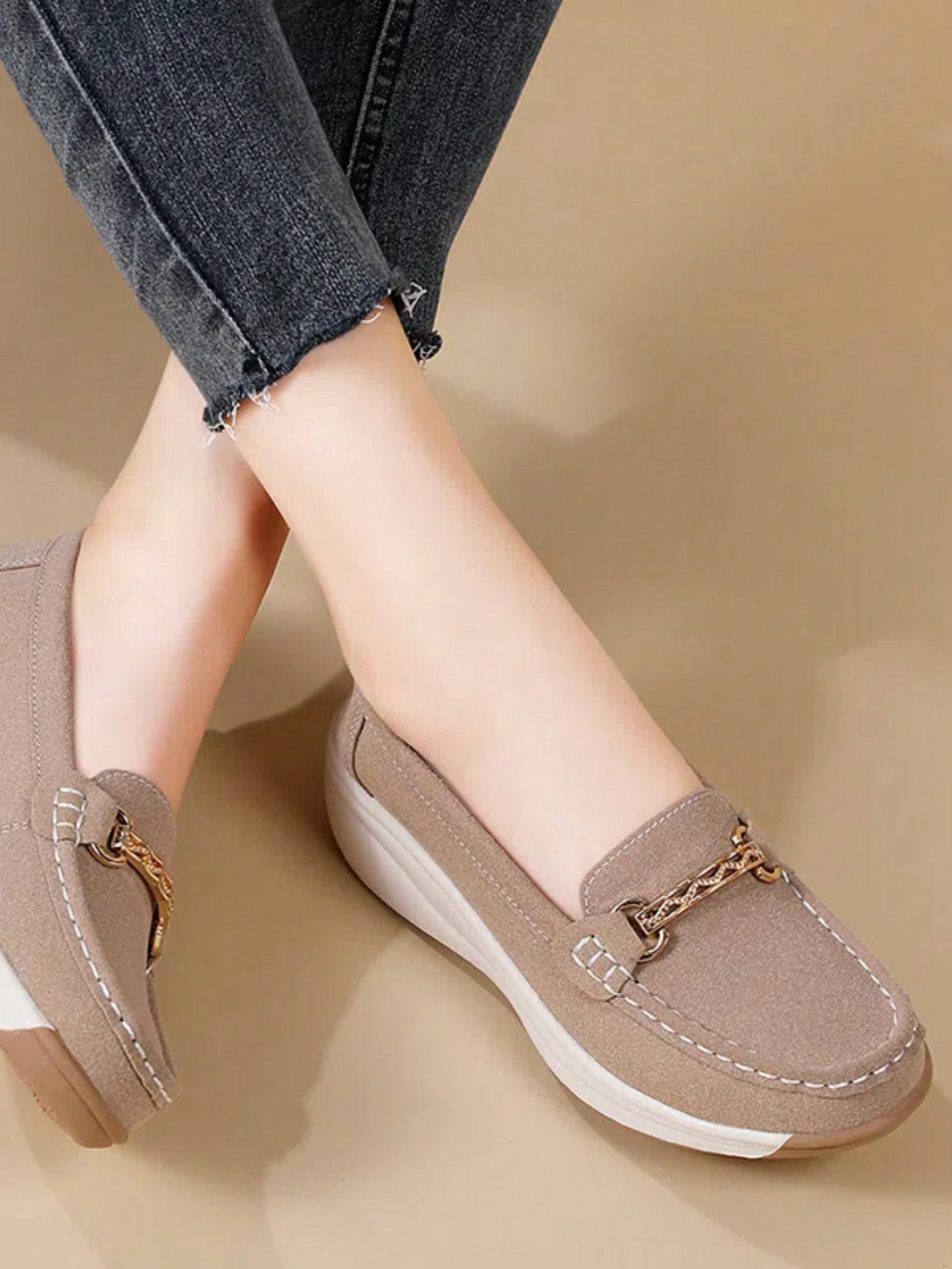 In Khaki Women Wedges & Flatform