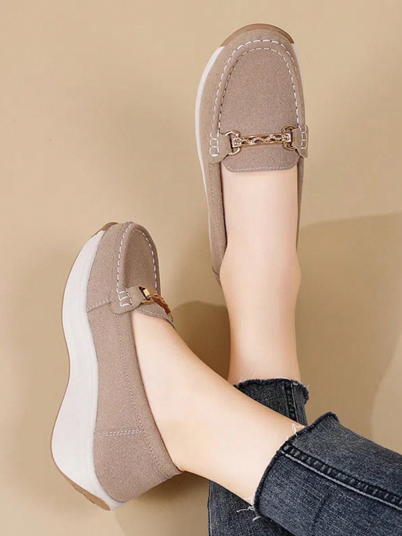 In Khaki Women Wedges & Flatform