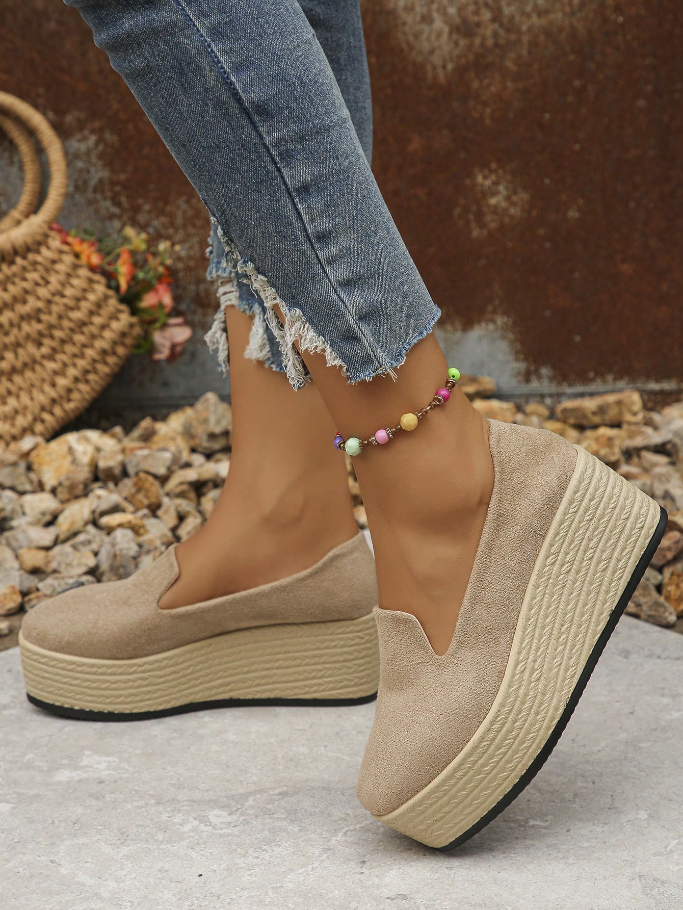 In Khaki Women Wedges & Flatform