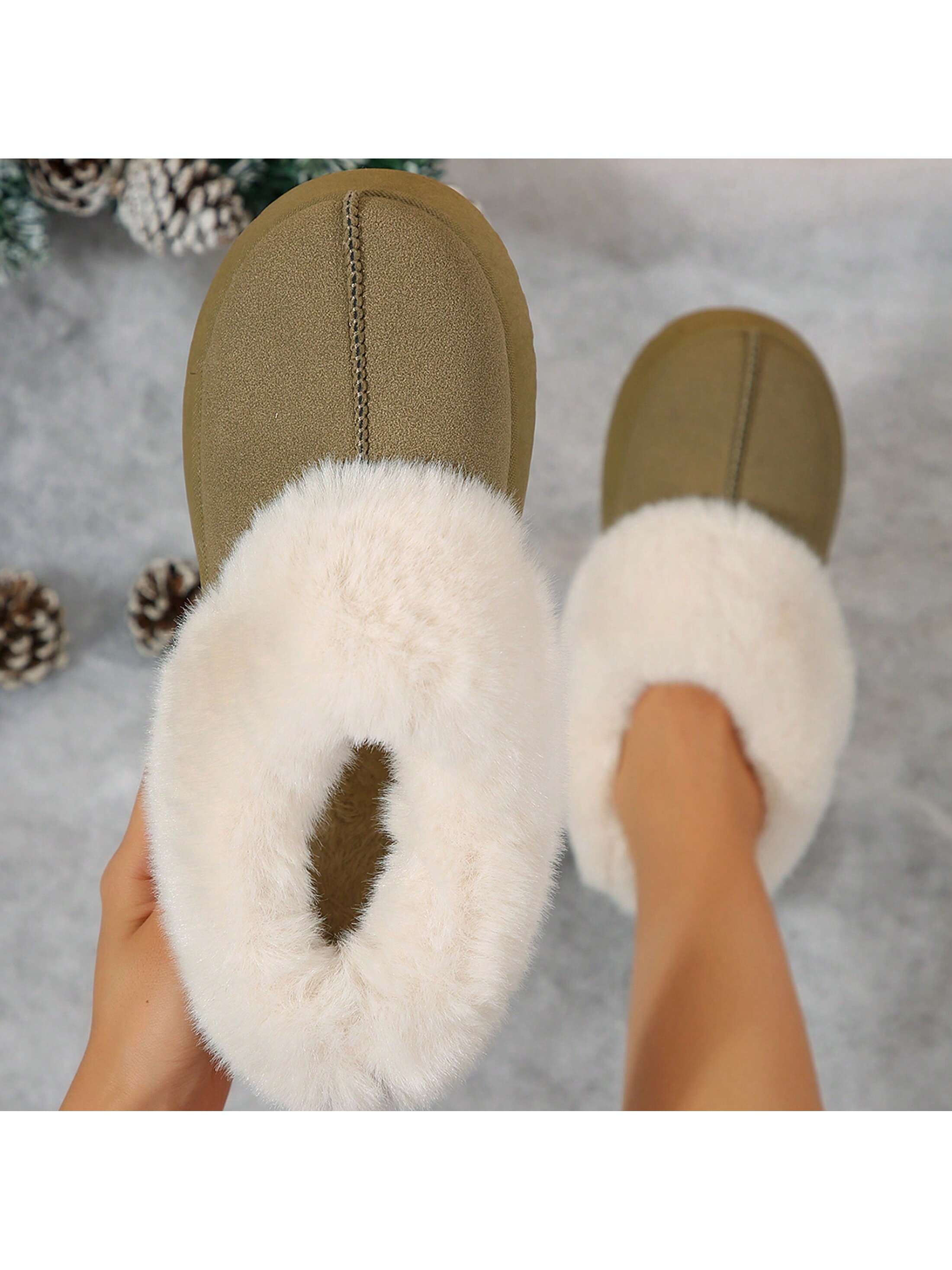 In Khaki Women Home Slippers