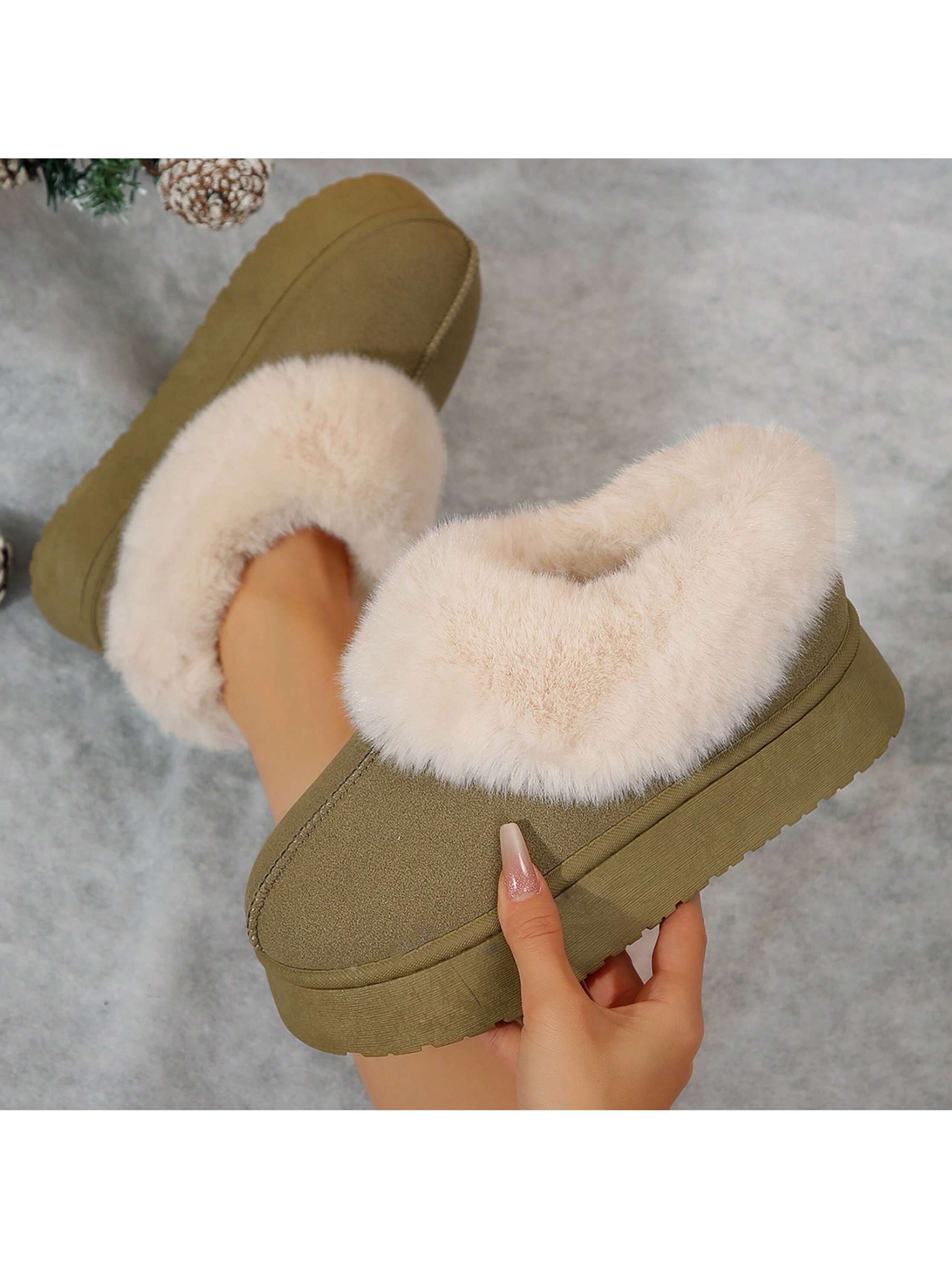 In Khaki Women Home Slippers