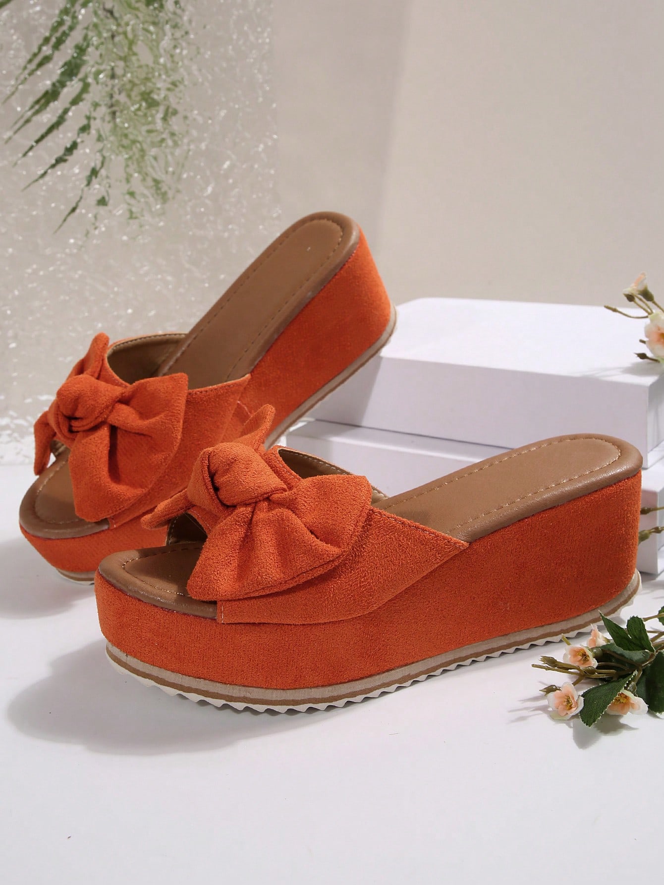 In Orange Women Platforms & Wedge Sandals