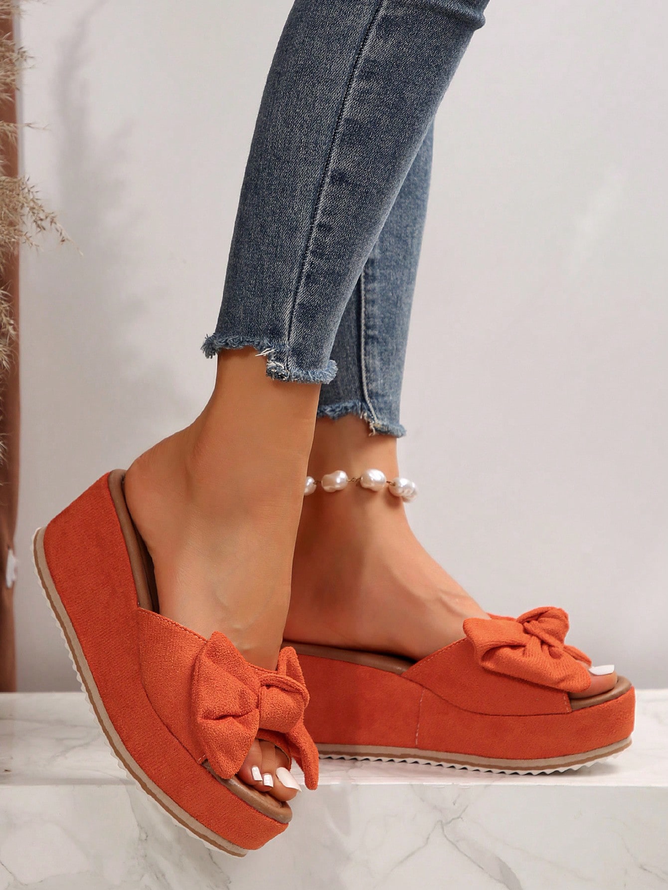 In Orange Women Platforms & Wedge Sandals