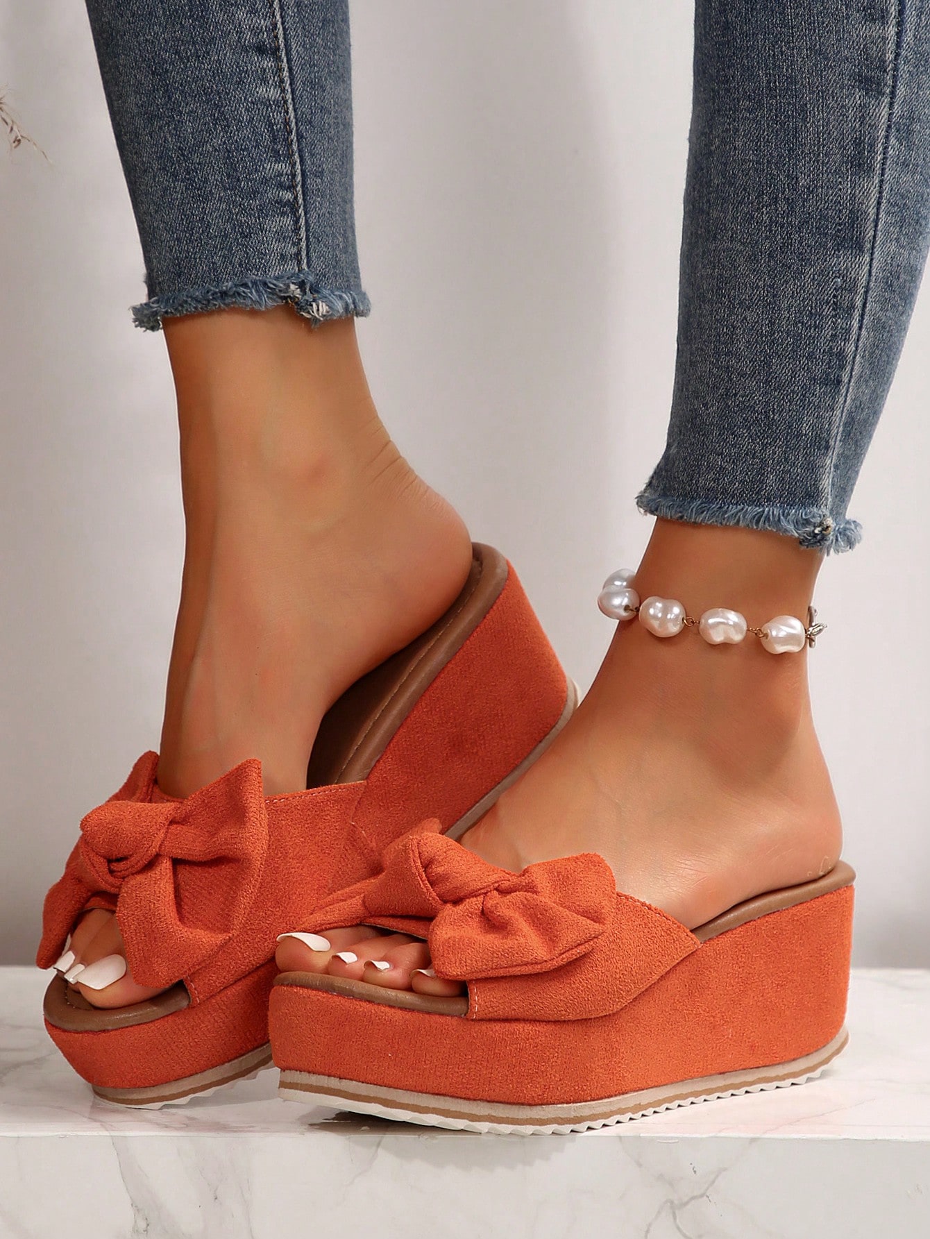 In Orange Women Platforms & Wedge Sandals