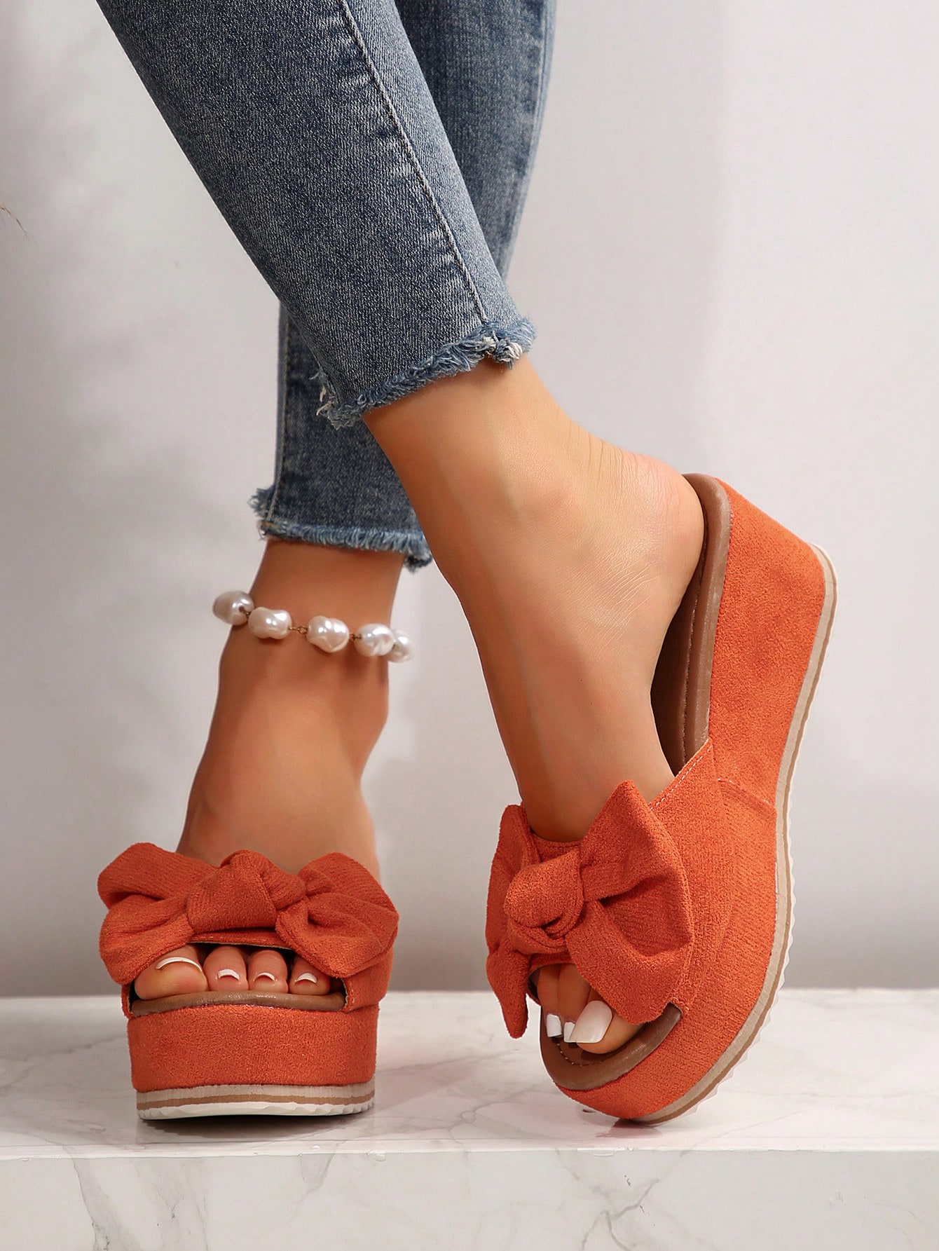 In Orange Women Platforms & Wedge Sandals