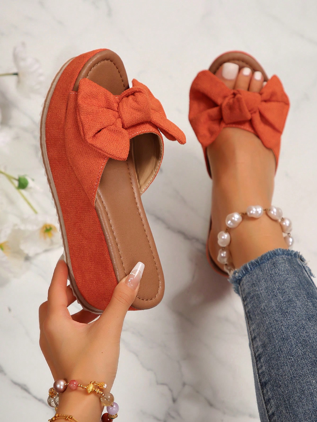 In Orange Women Platforms & Wedge Sandals