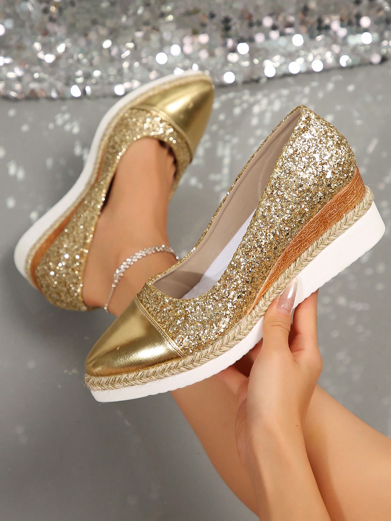 In Gold Women Wedges & Flatform