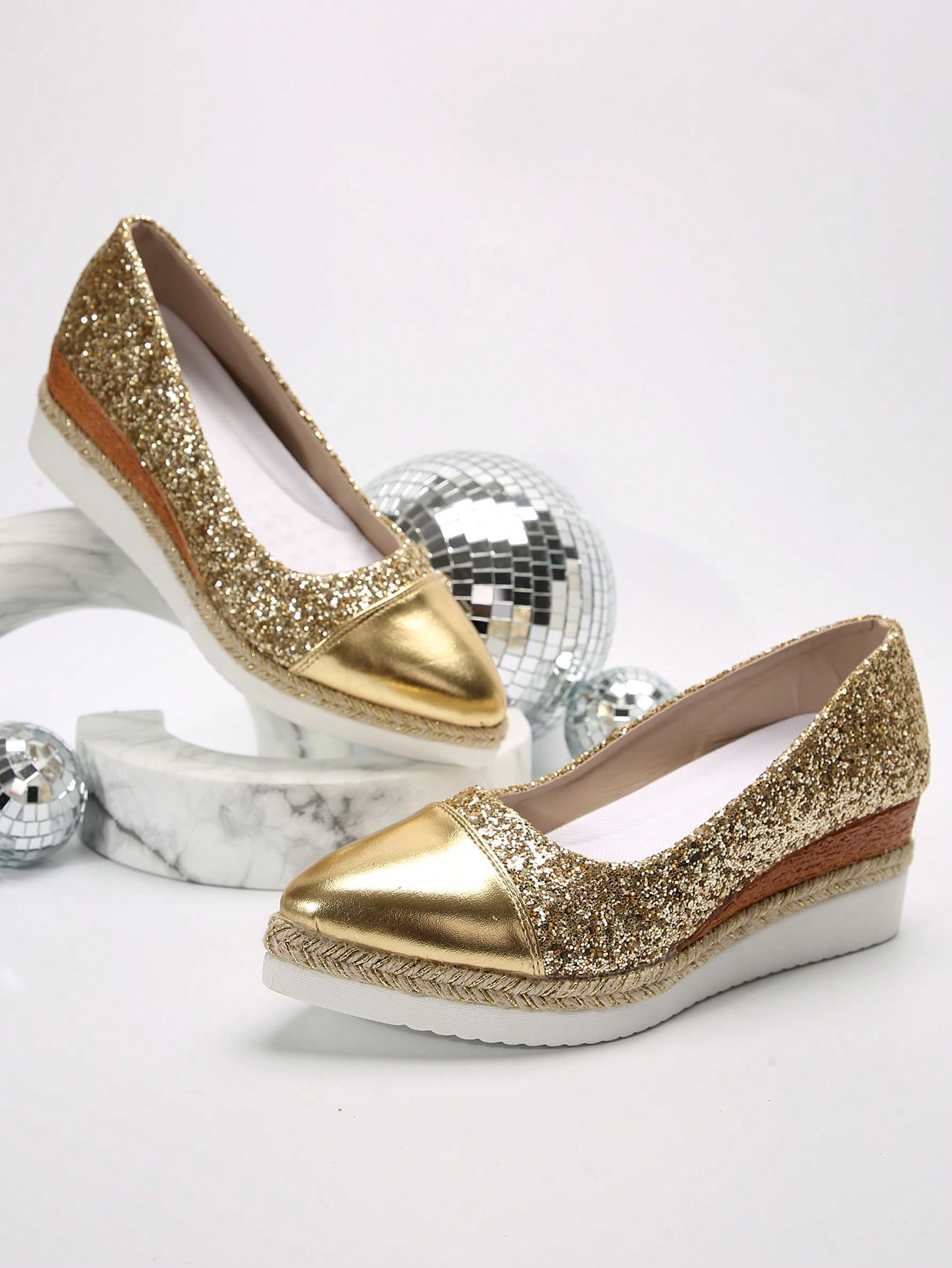 In Gold Women Wedges & Flatform