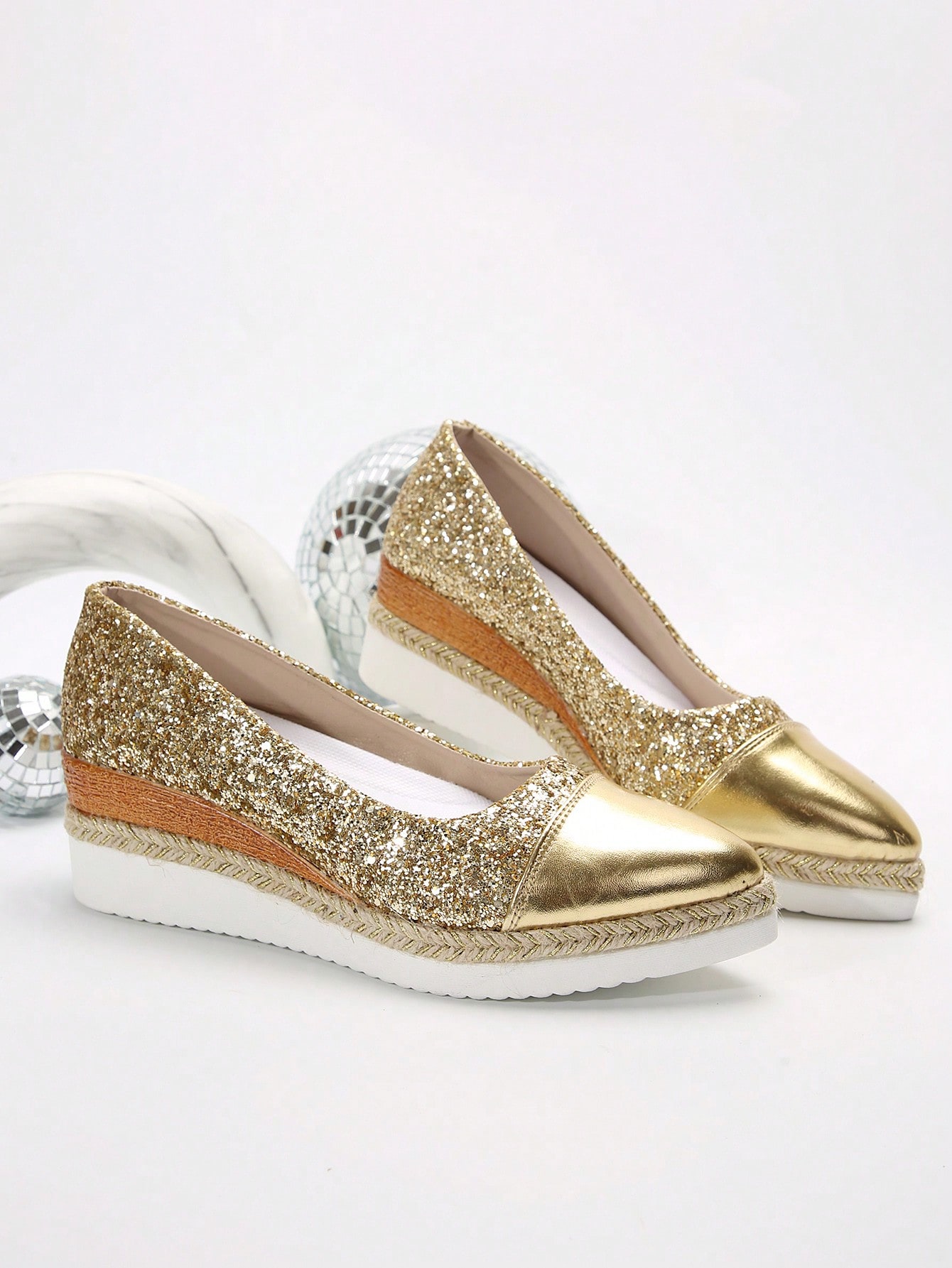 In Gold Women Wedges & Flatform