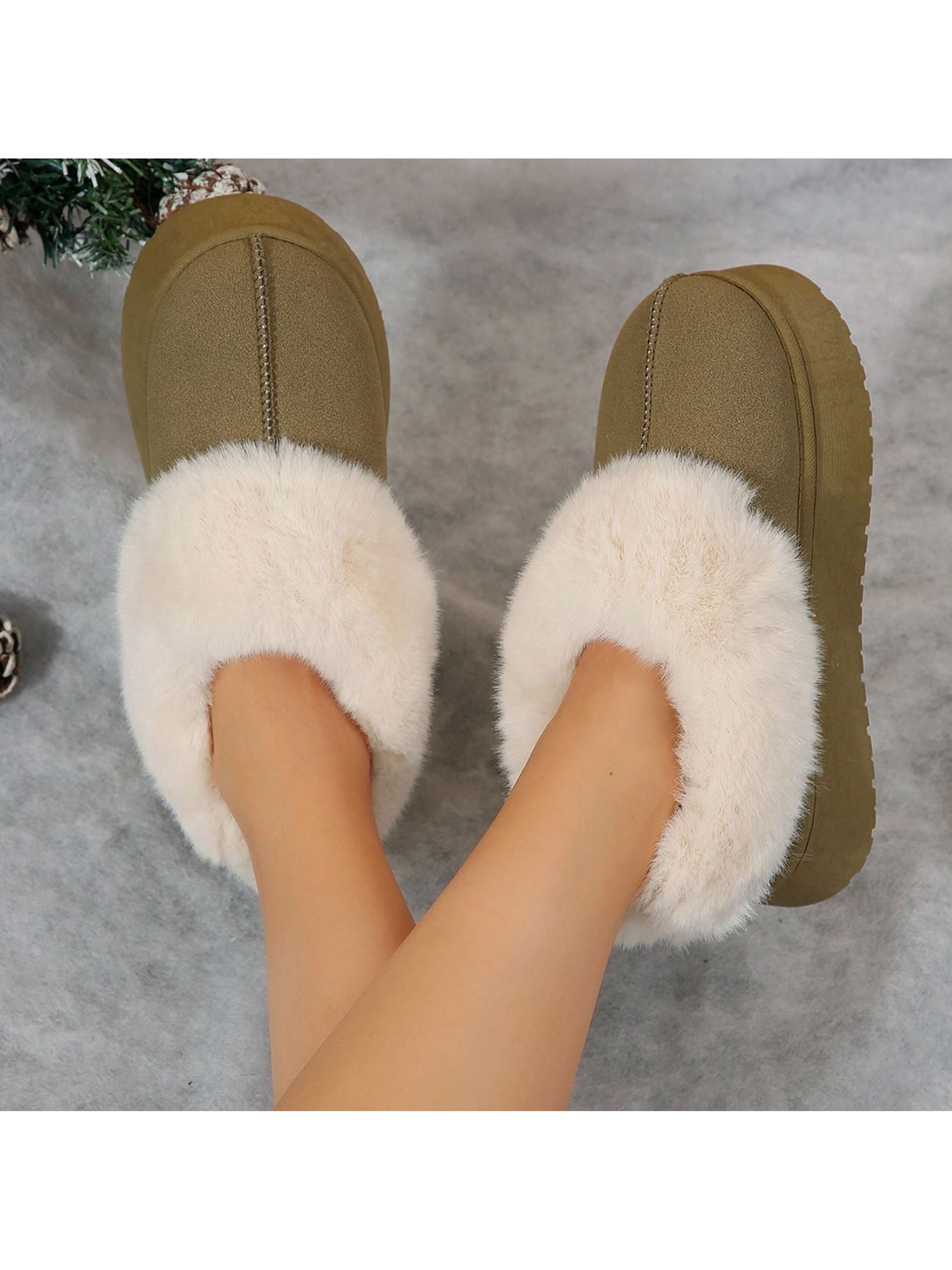 In Khaki Women Home Slippers