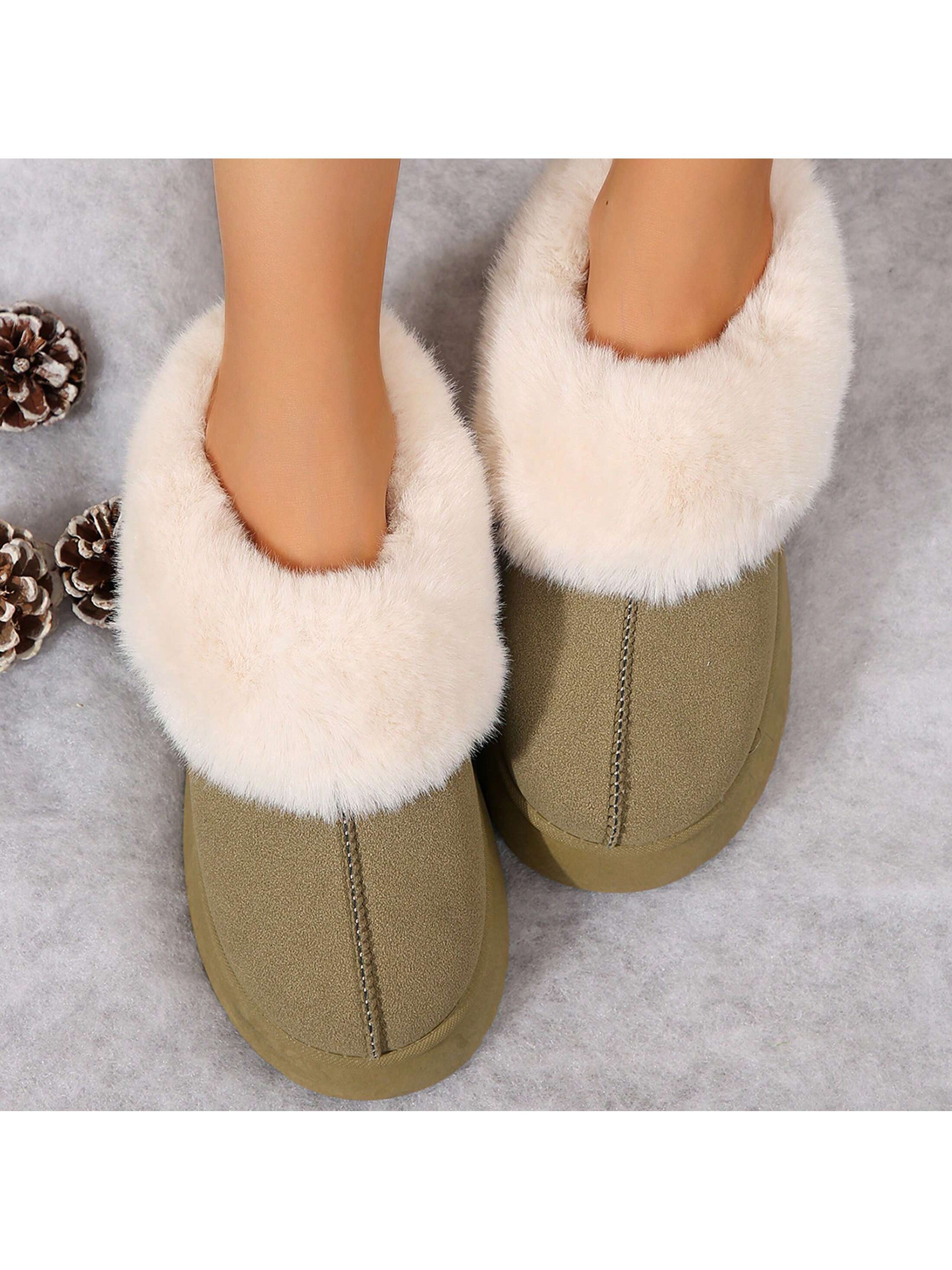 In Khaki Women Home Slippers