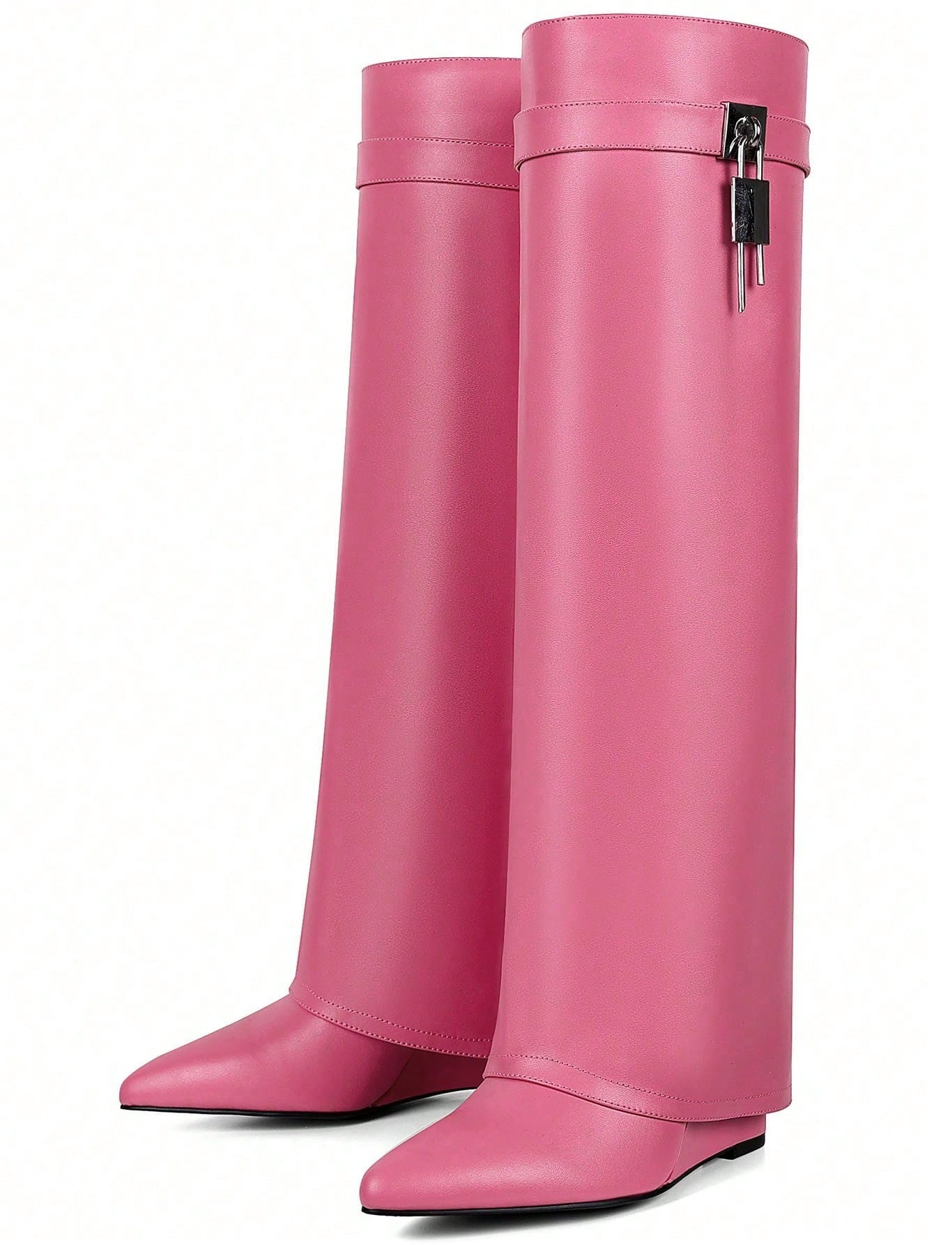 In Pink Women Knee-High Boots